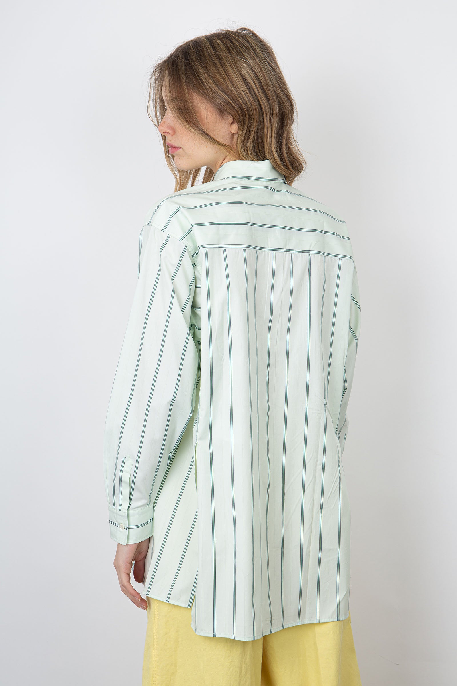 Aspesi Green Striped Cotton Shirt - 4