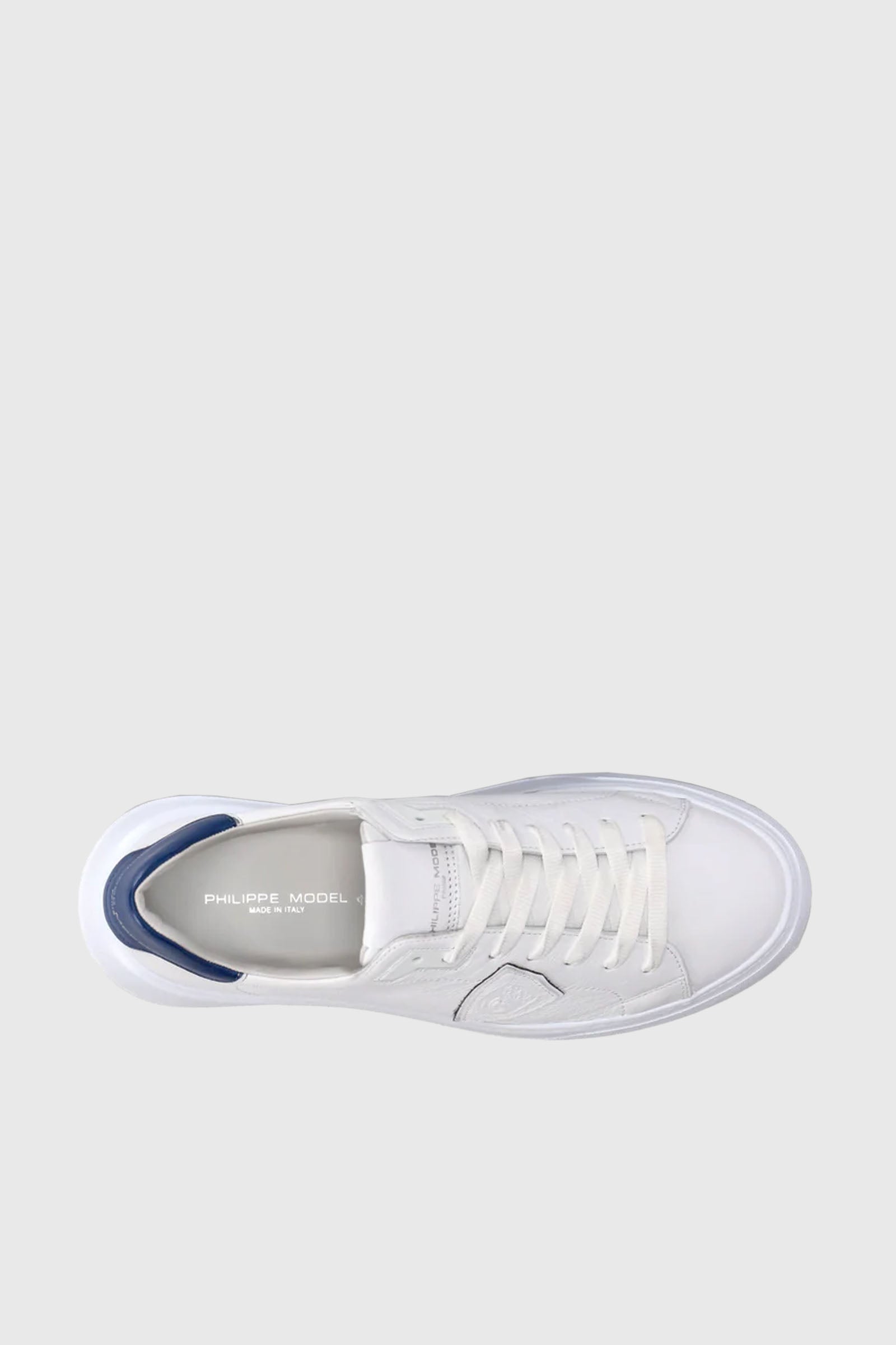 Philippe Model Sneaker Temple West Leather White/Blue - 5