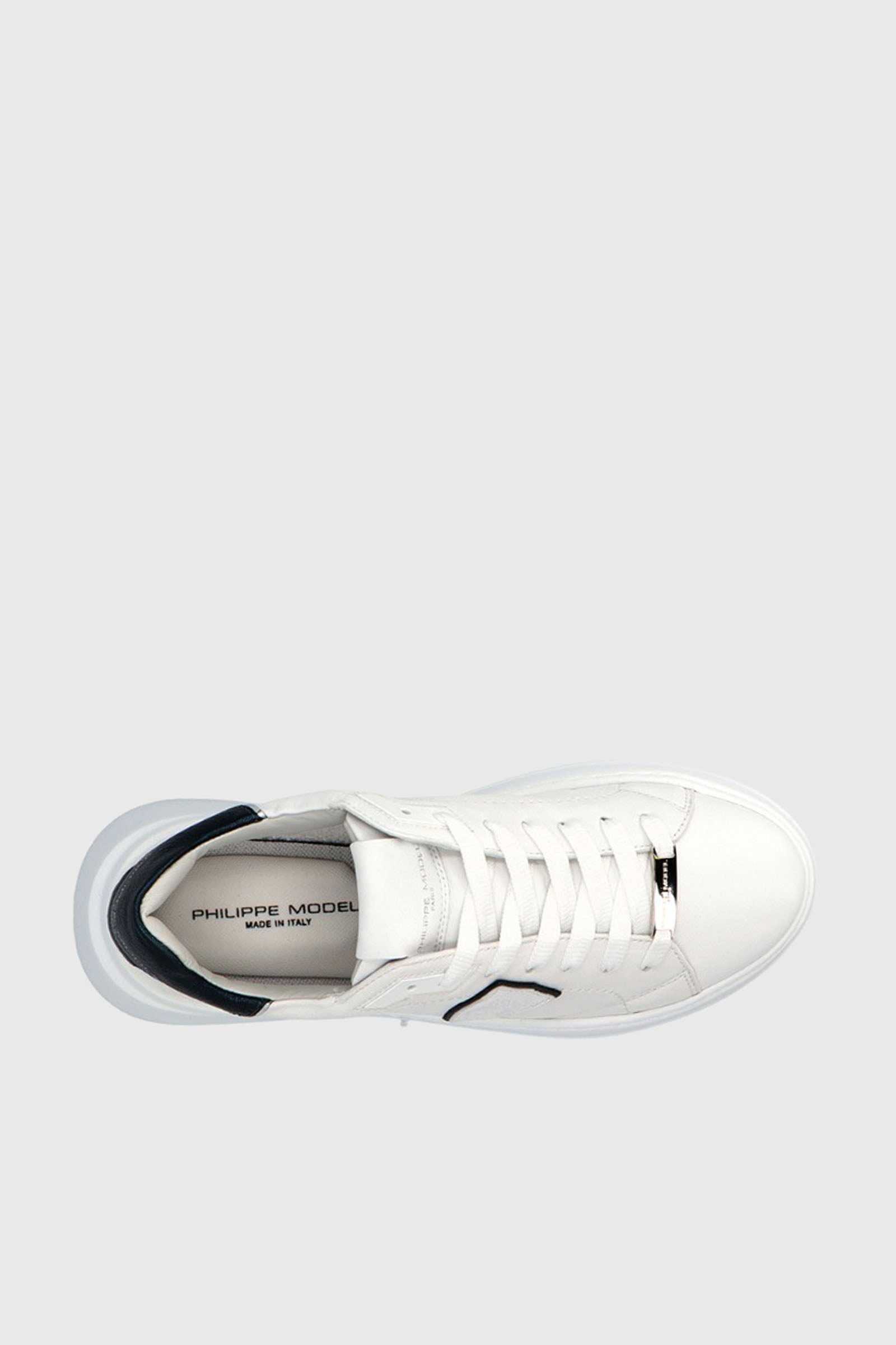 Philippe Model Sneaker Tres Temple Doux Metal Blanc Noir Bianco/nero Donna - 5