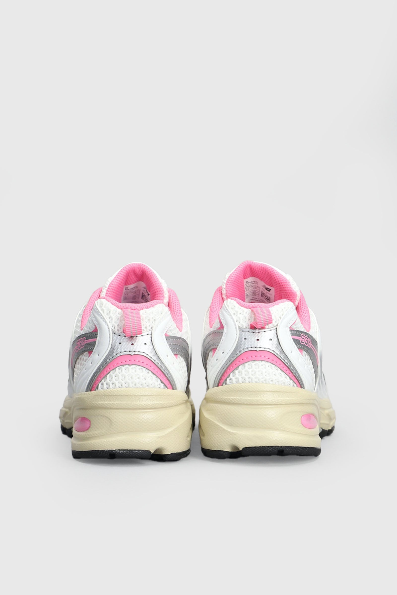 New Balance Sneaker 530  Bianco/Rosa - 4