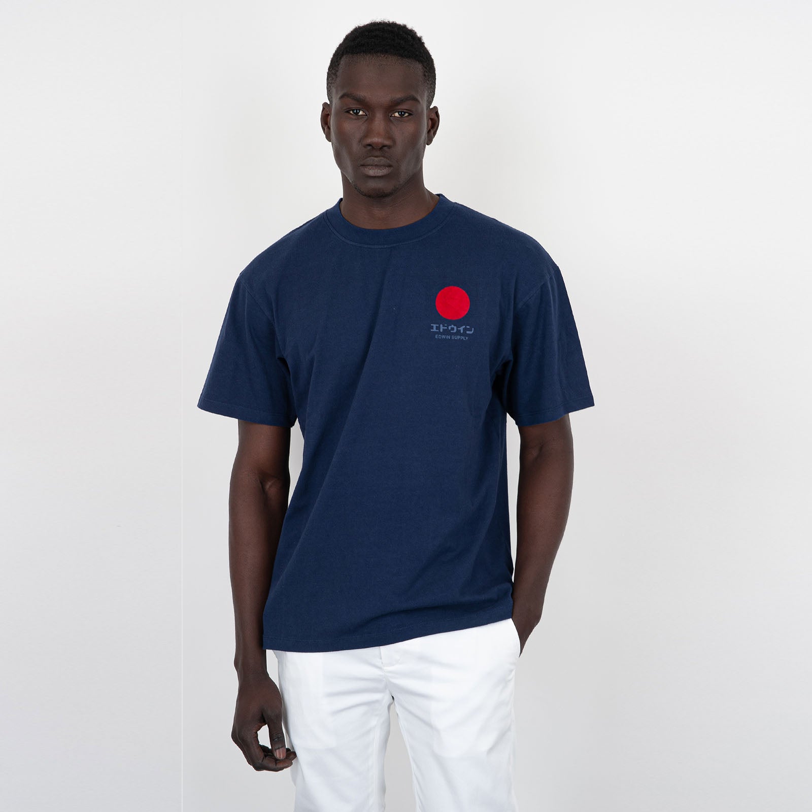 Edwin T-shirt Japanese Sun Supply Blu Uomo - 6