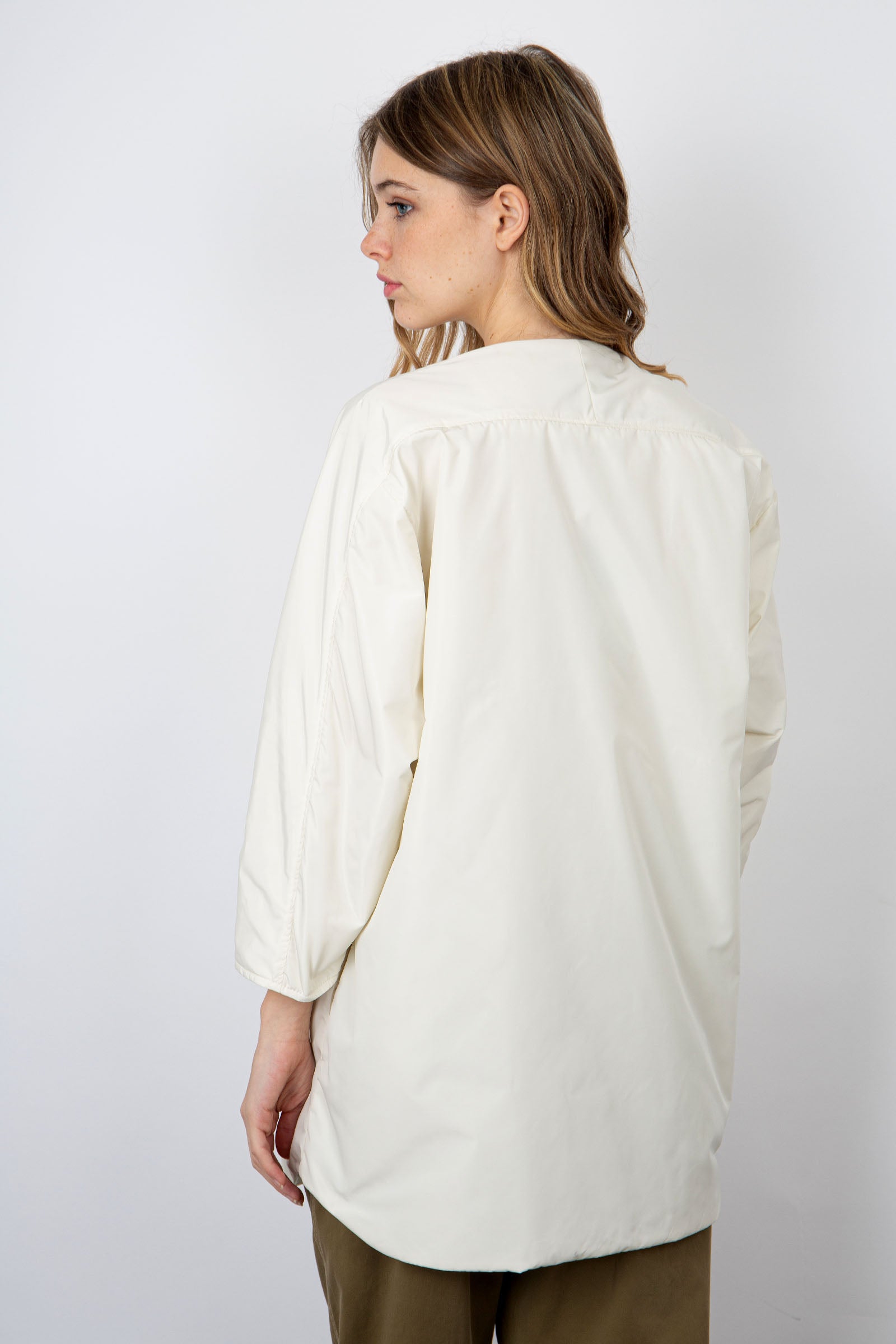 Aspesi Technical Polyester Maya Cream Shirt - 4