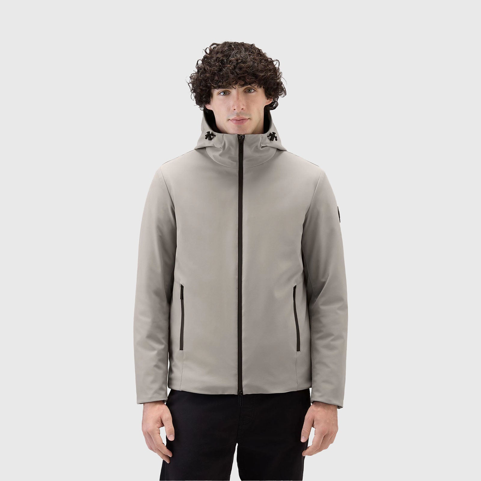 Woolrich Pacific Tech Softshell Jacket Gray Down - 9