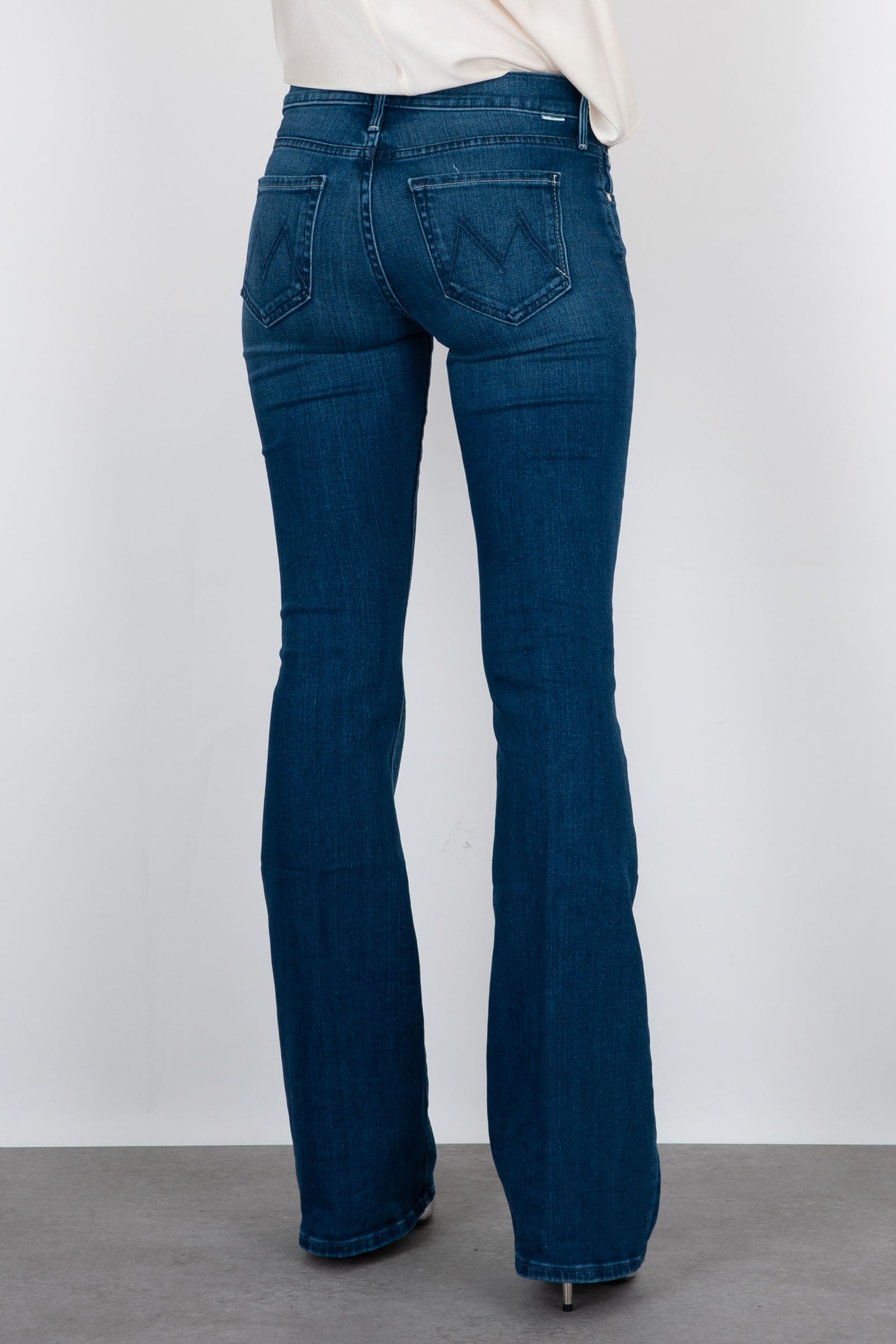 Mother Jeans The Down Low Weekender Hell Blu Medio Donna - 5