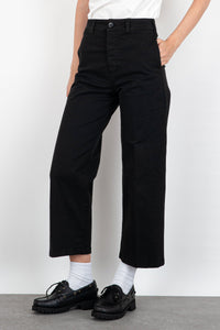 Pantalone Crop Due No Fianco Nero Donna department five