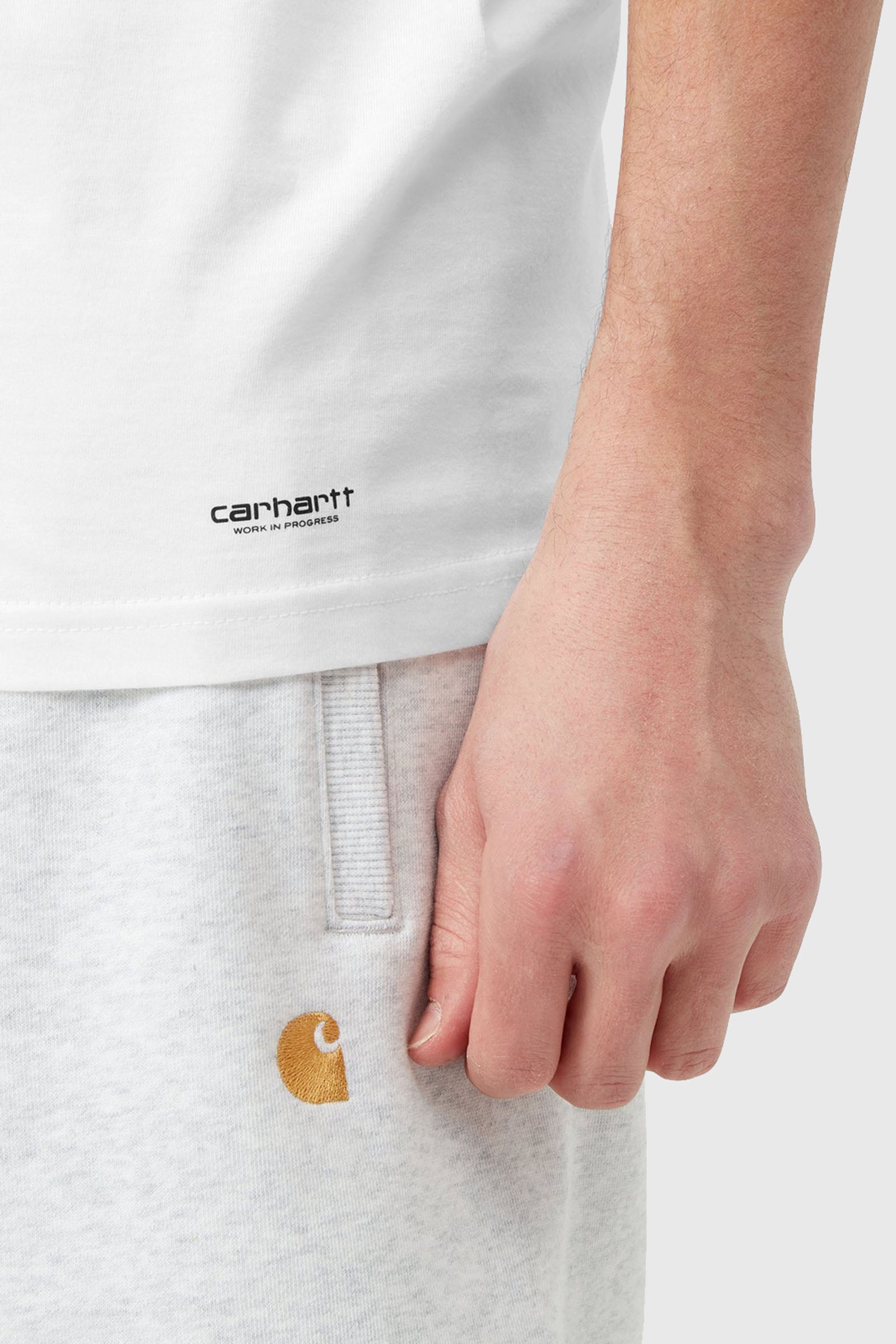 Carhartt WIP Standard Crew Neck Cotton T-Shirt White - 3