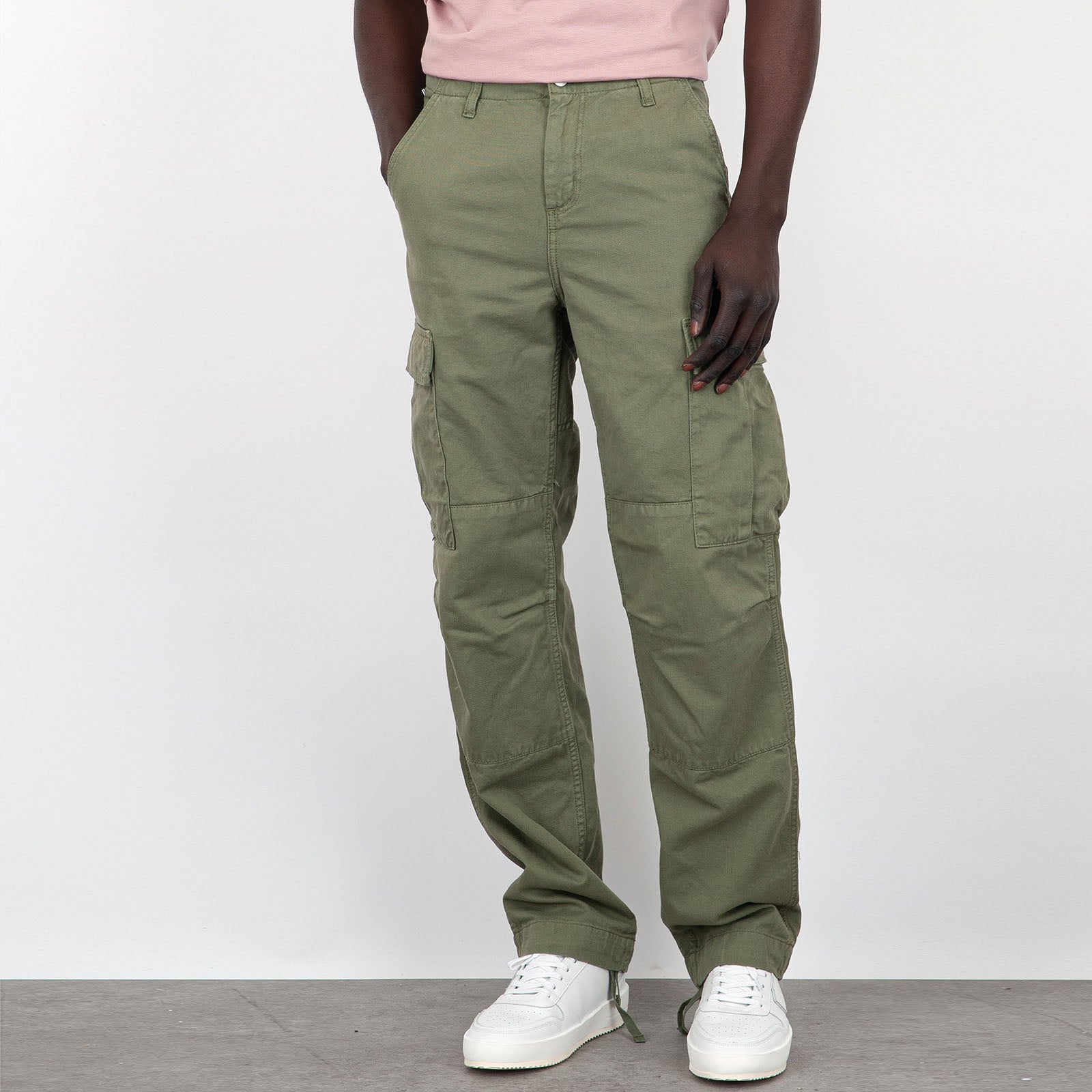 Carhartt WIP Regular Cargo Pants Green Cotton - 7