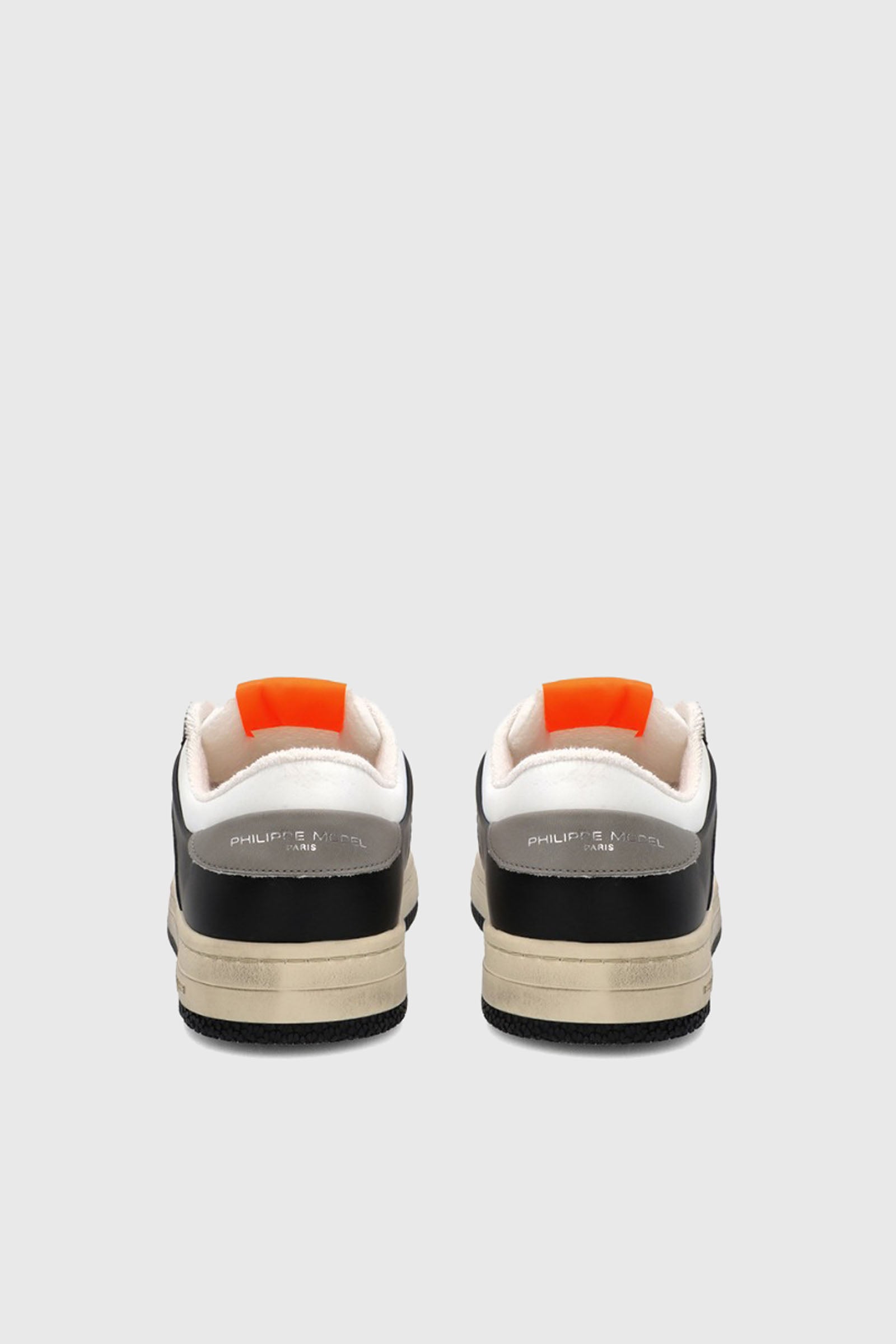 Philippe Model Sneaker Lyon Recycle Mixage Noir Orange Nero/bianco Uomo - 4