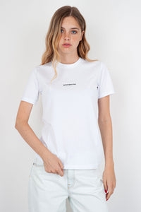 T-shirt Girocollo Fleur Bianco Donna department five