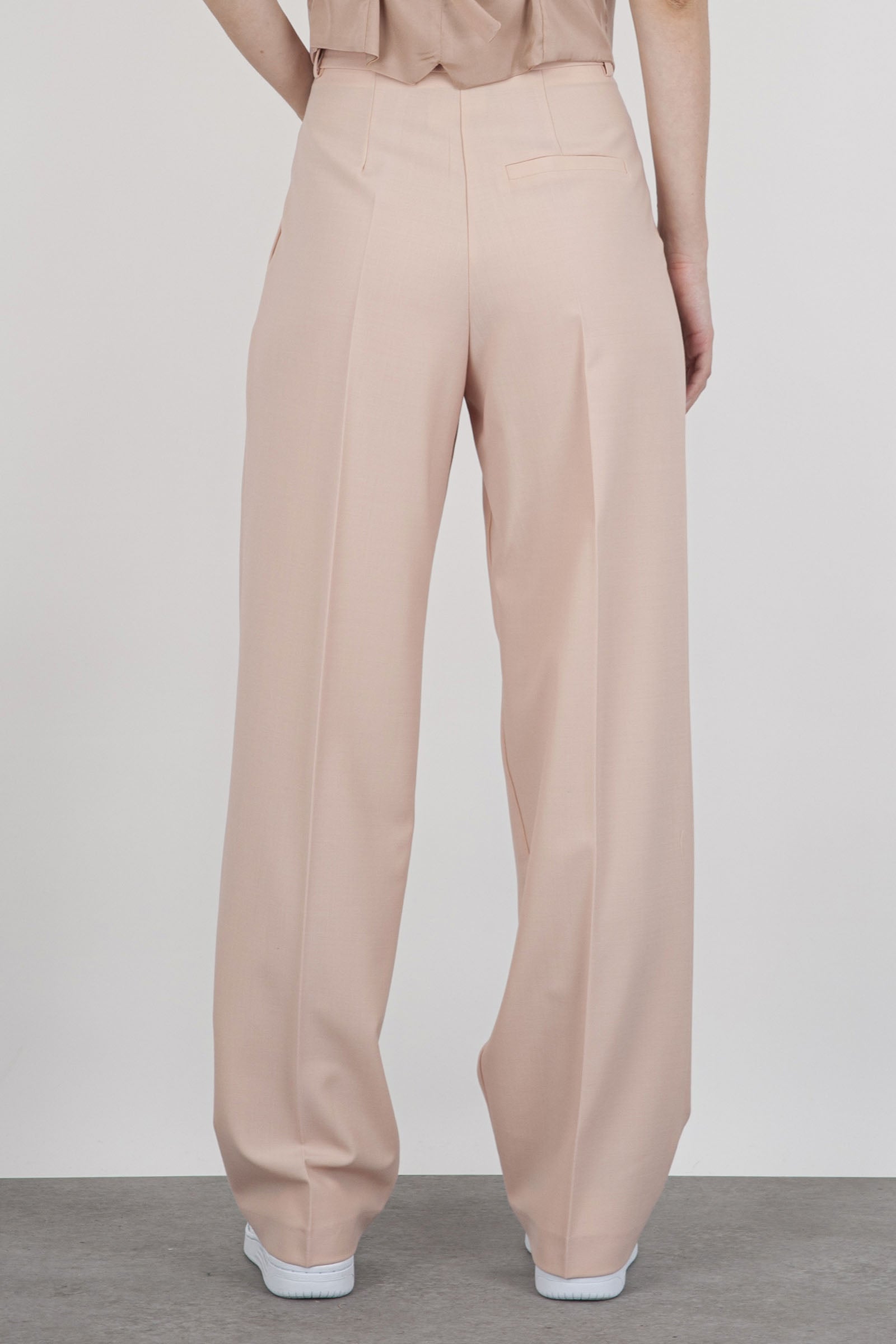 Semicouture Jody Synthetic Powder Pink Trousers - 5
