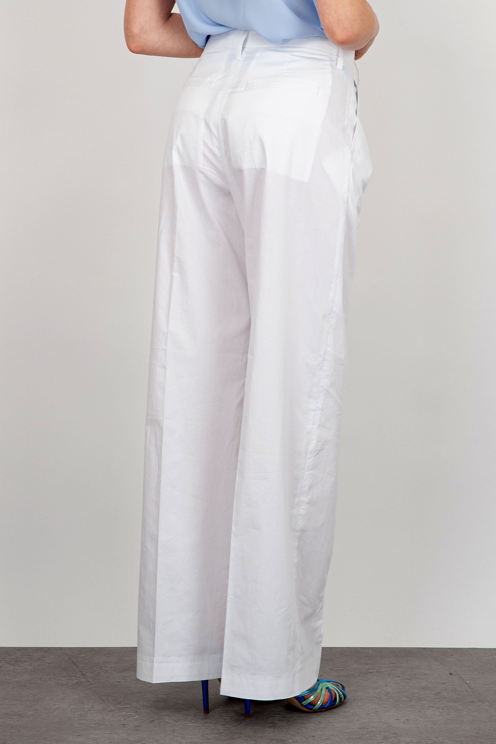 Department Five Pantalone Ampio Pinces Fairmont Cotone Bianco - 3