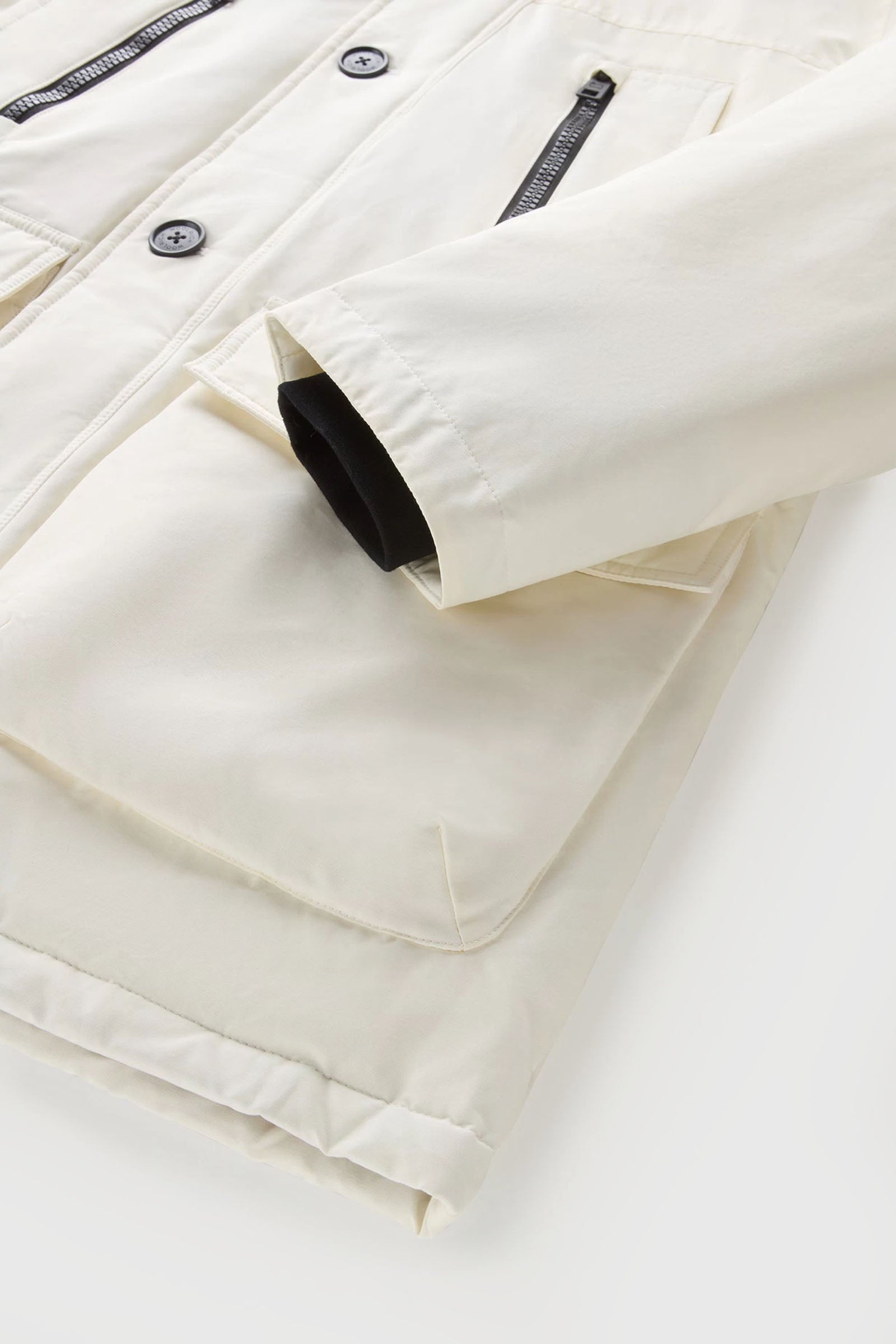 Woolrich Arctic Parka Evolution Ramar Cloth Bianco Piumino - 8