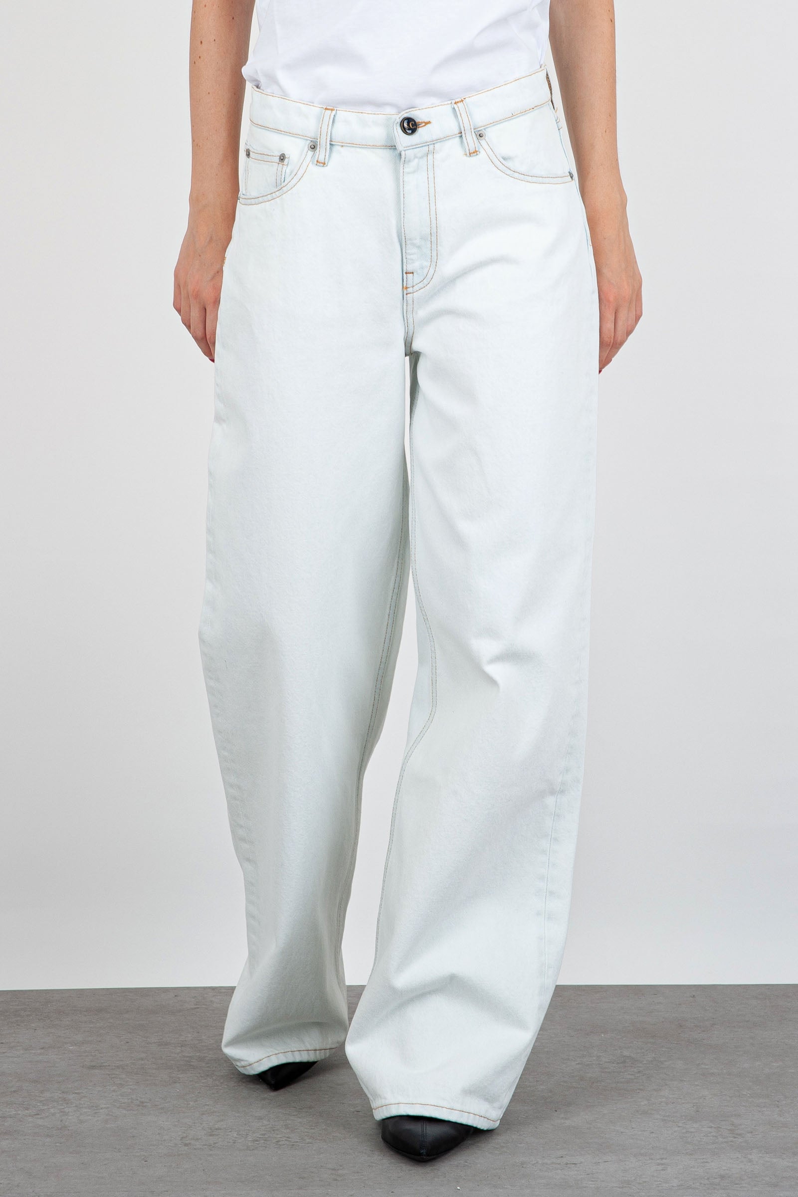 Jeans Domitille Bianco Donna - 3