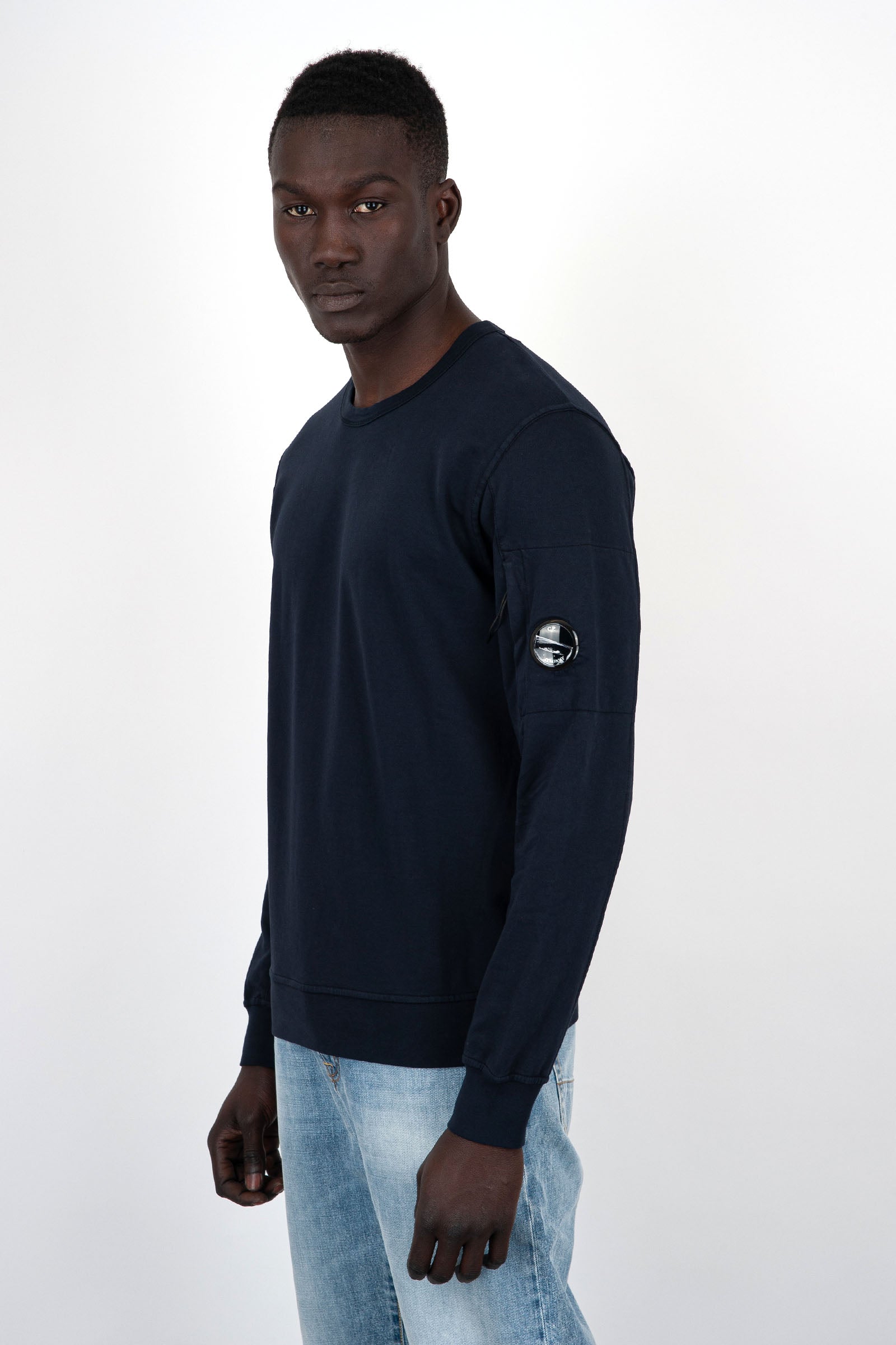 C.P. Company Sweatshirt Light Fleece Cotton Blue - 3