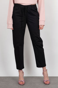 Semicouture Buddy Cotton Trousers in Black semicouture