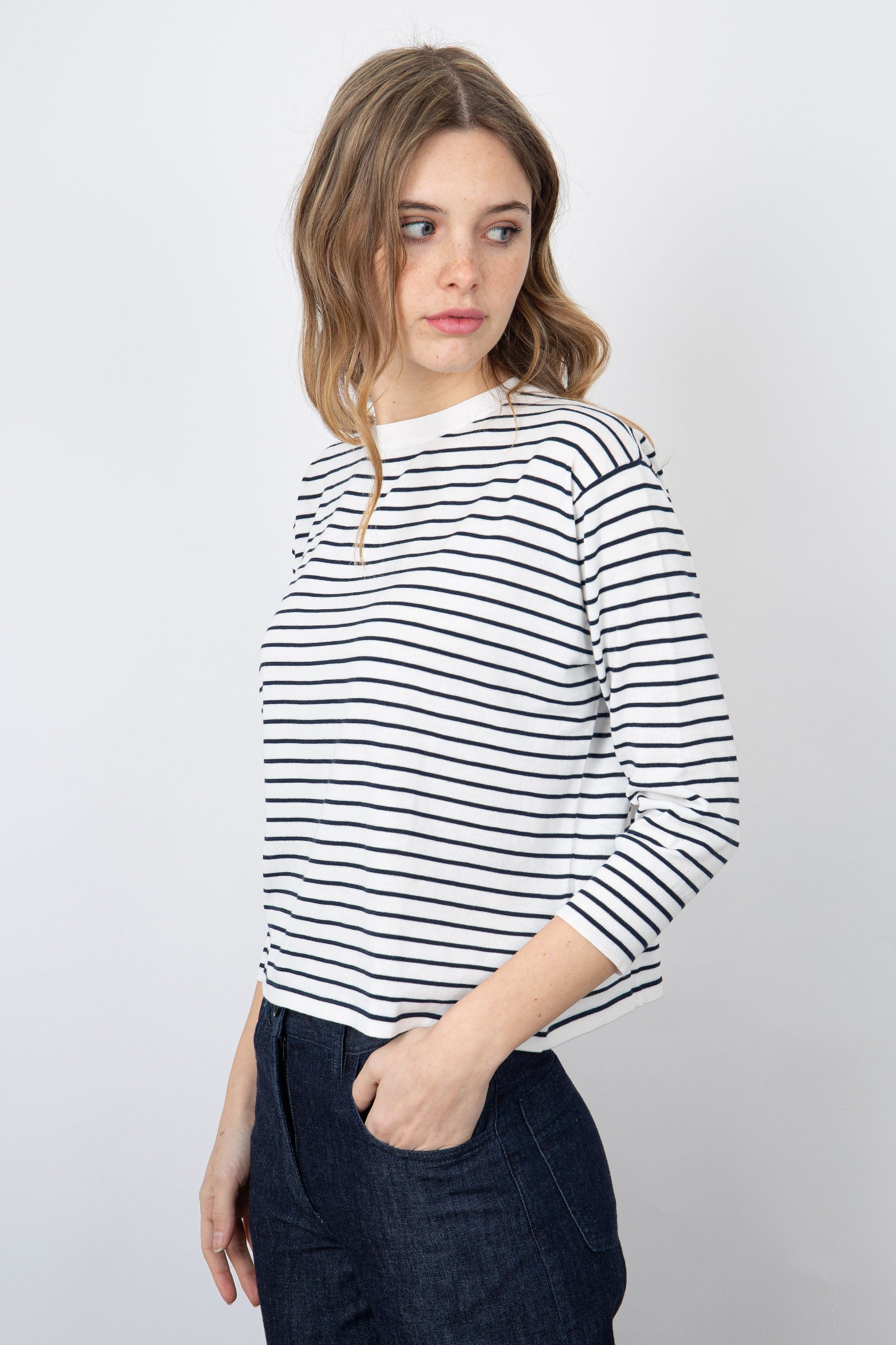 Aspesi Stripe Cotton Shirt Blue - 3