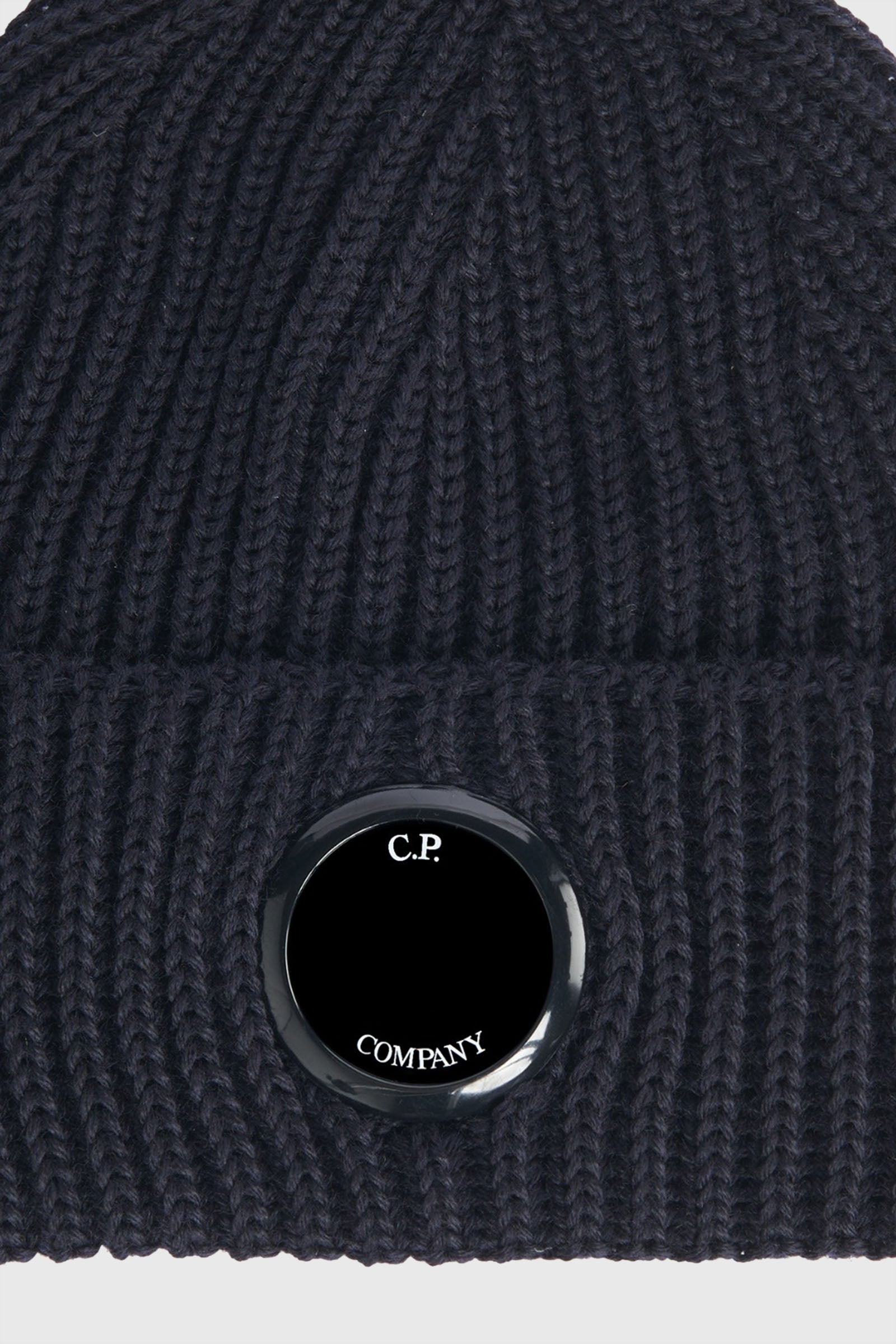 "Beanie Lens Extrafine in Lana Merino, Colore Blu Scuro, Unisex" - 2