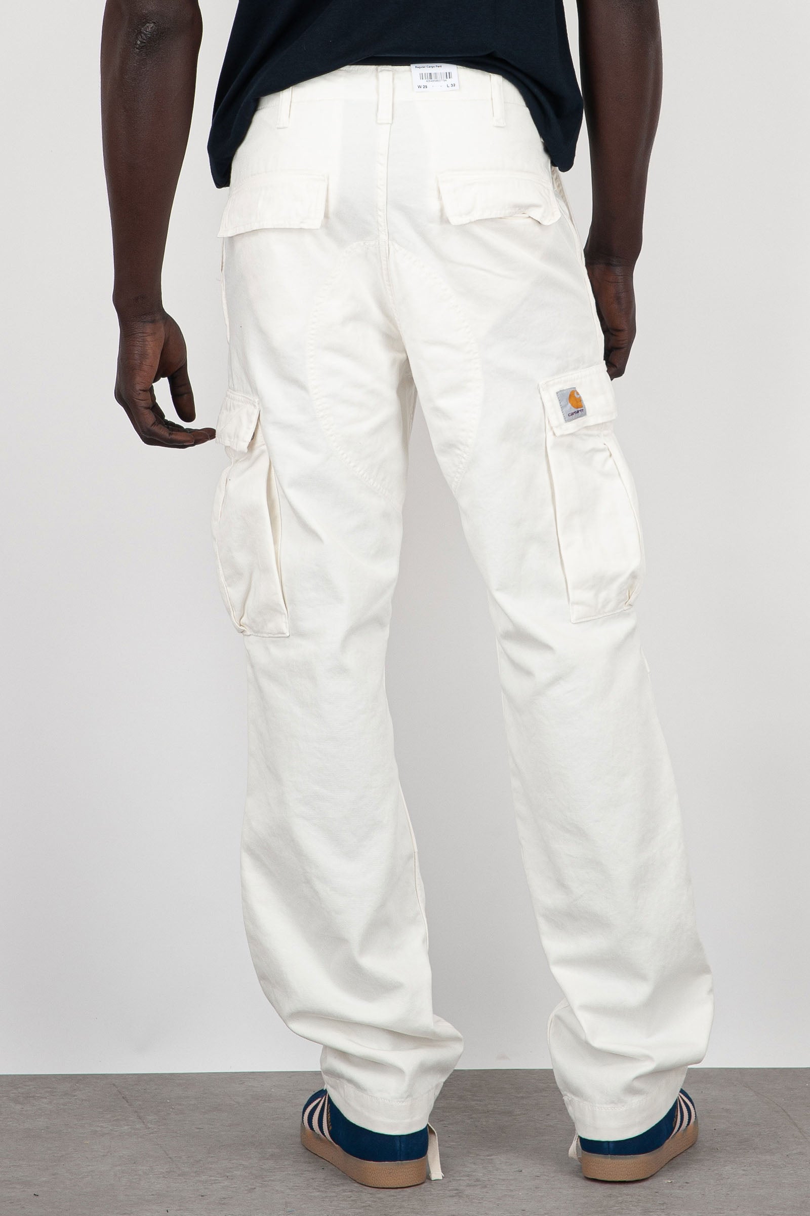 Carhartt WIP Pantalone Regular Cargo Cotone Bianco - 3