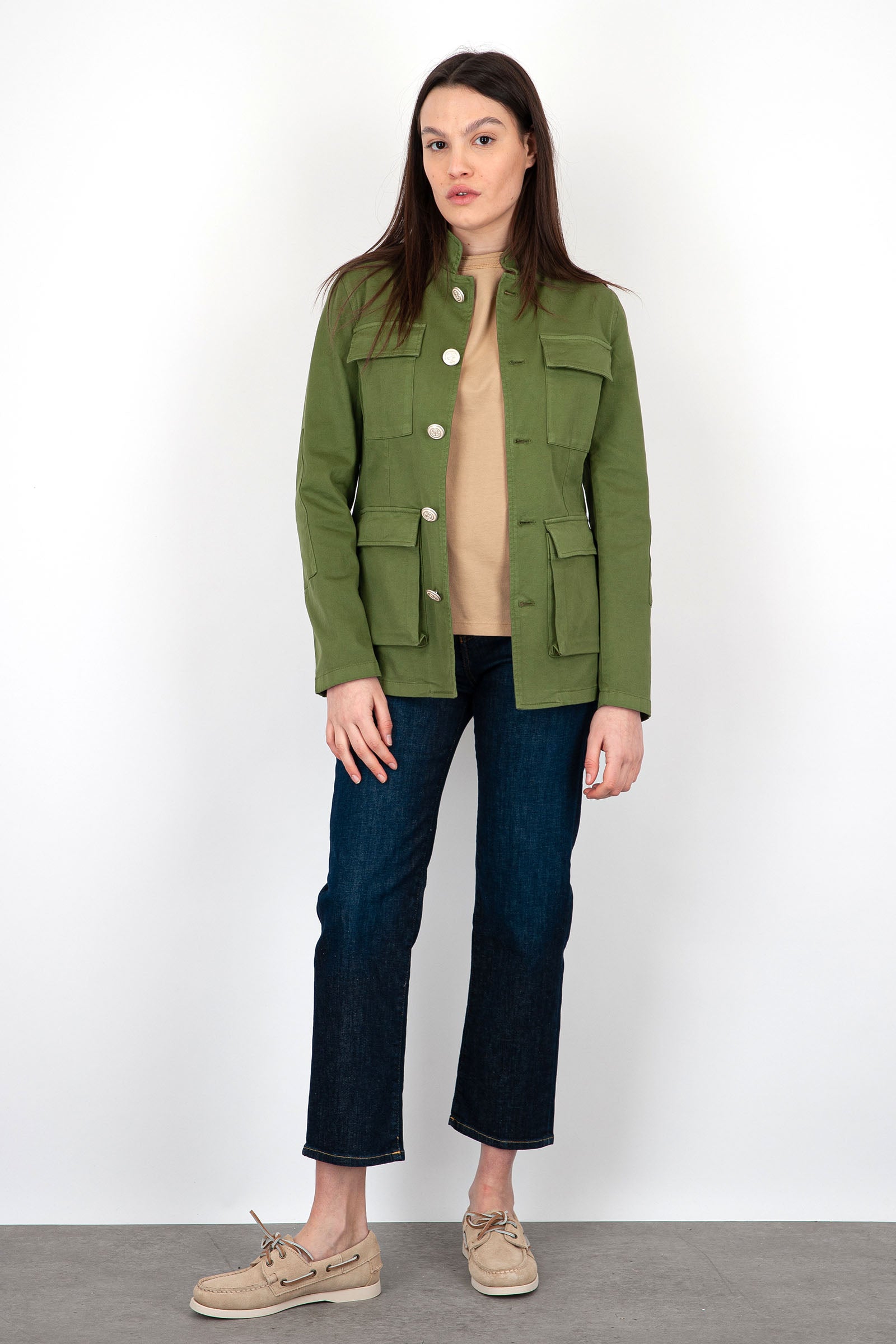 Department Five Green Military Cotton Field Jacket - 8