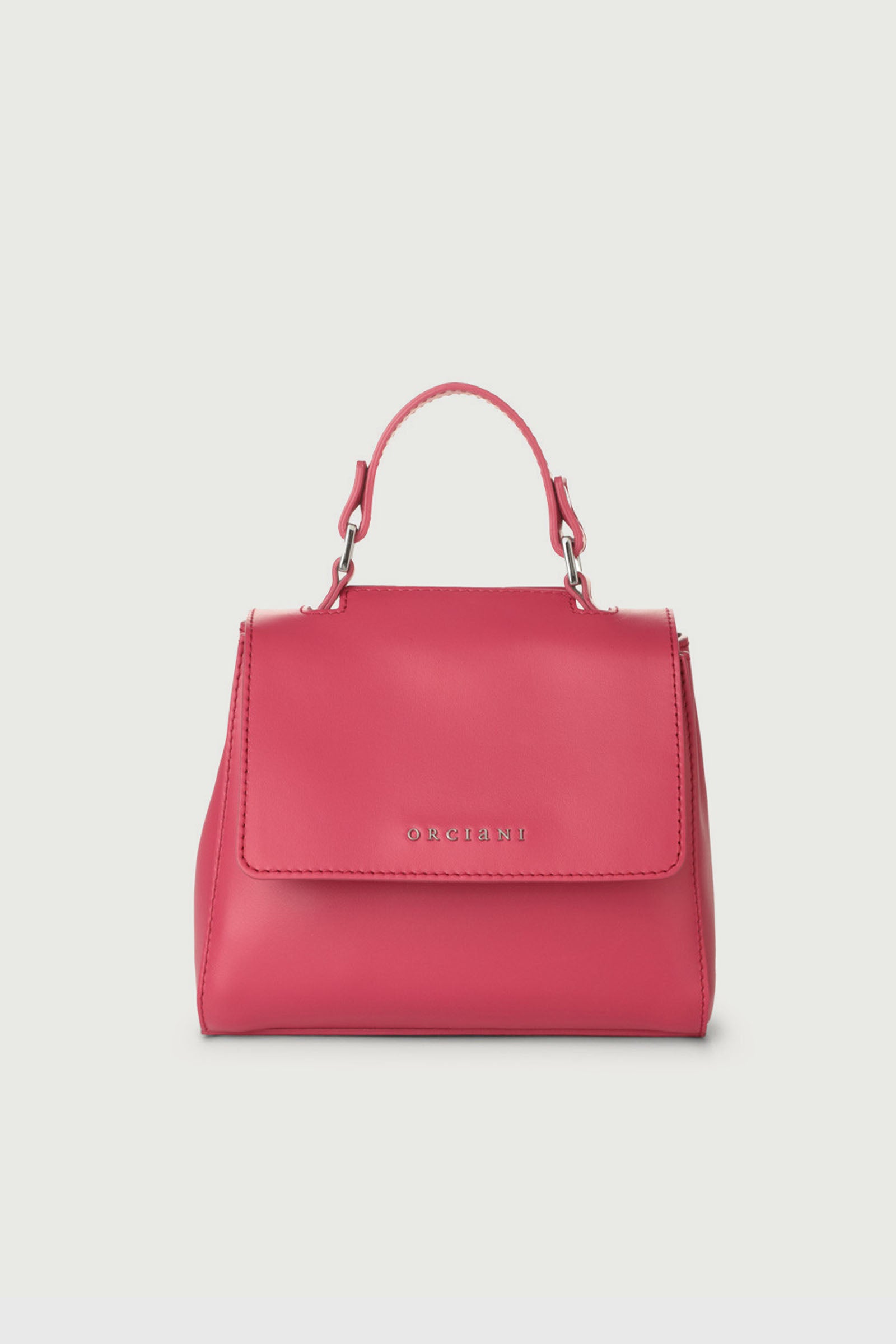 Orciani Sveva Vanity Mini Leather Bag Raspberry - 1