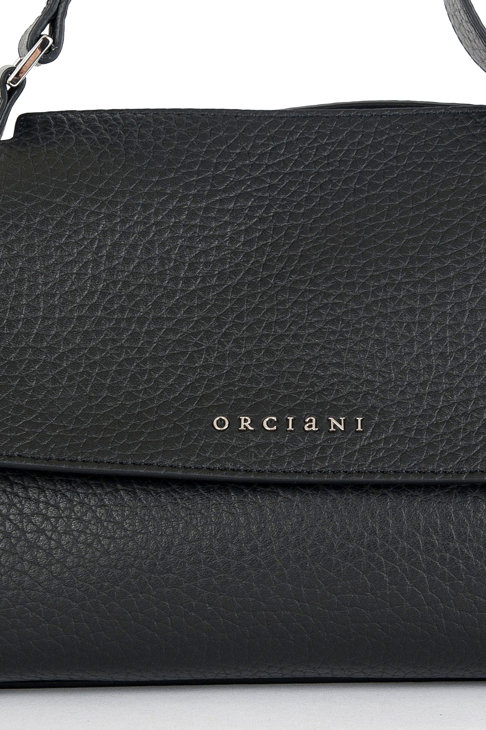 Orciani Sveva Longuette Soft Black Leather Bag - 4