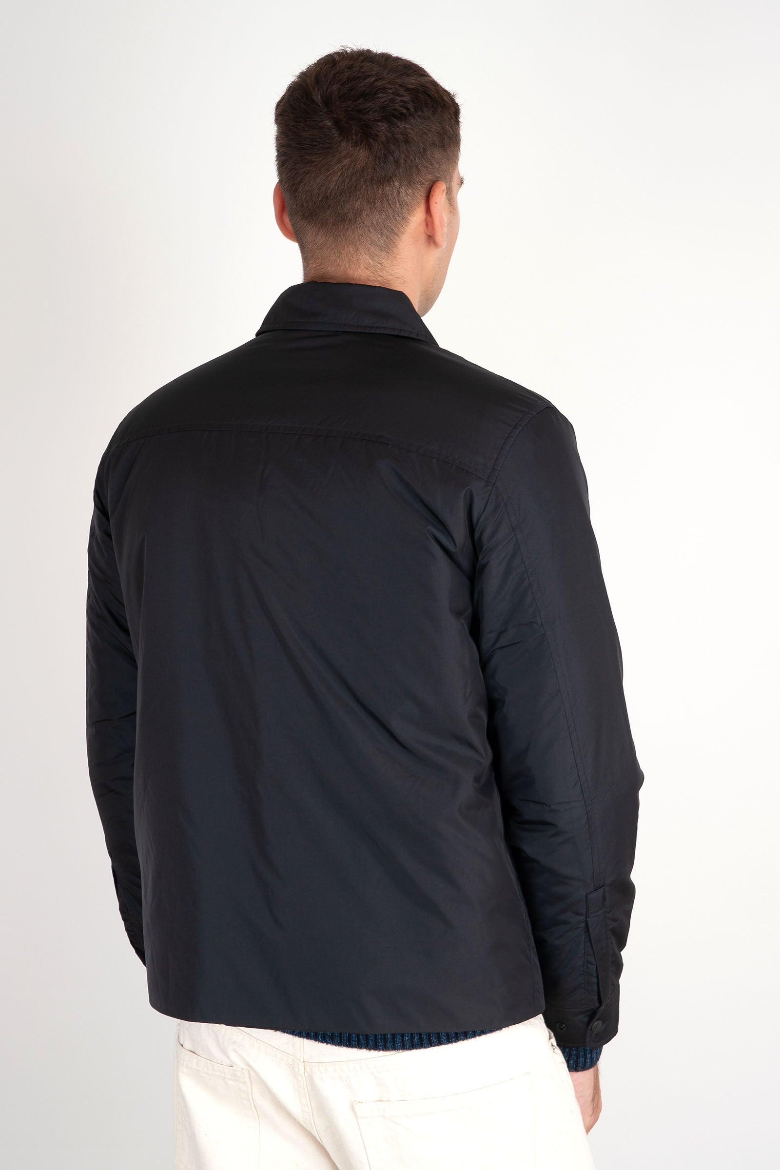 Aspesi Compton Padded Nylon Shirt in Black - 4
