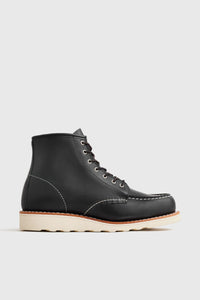 Red Wing Stivaletto 6-Inch Classic Moc in Pelle Nero red wing