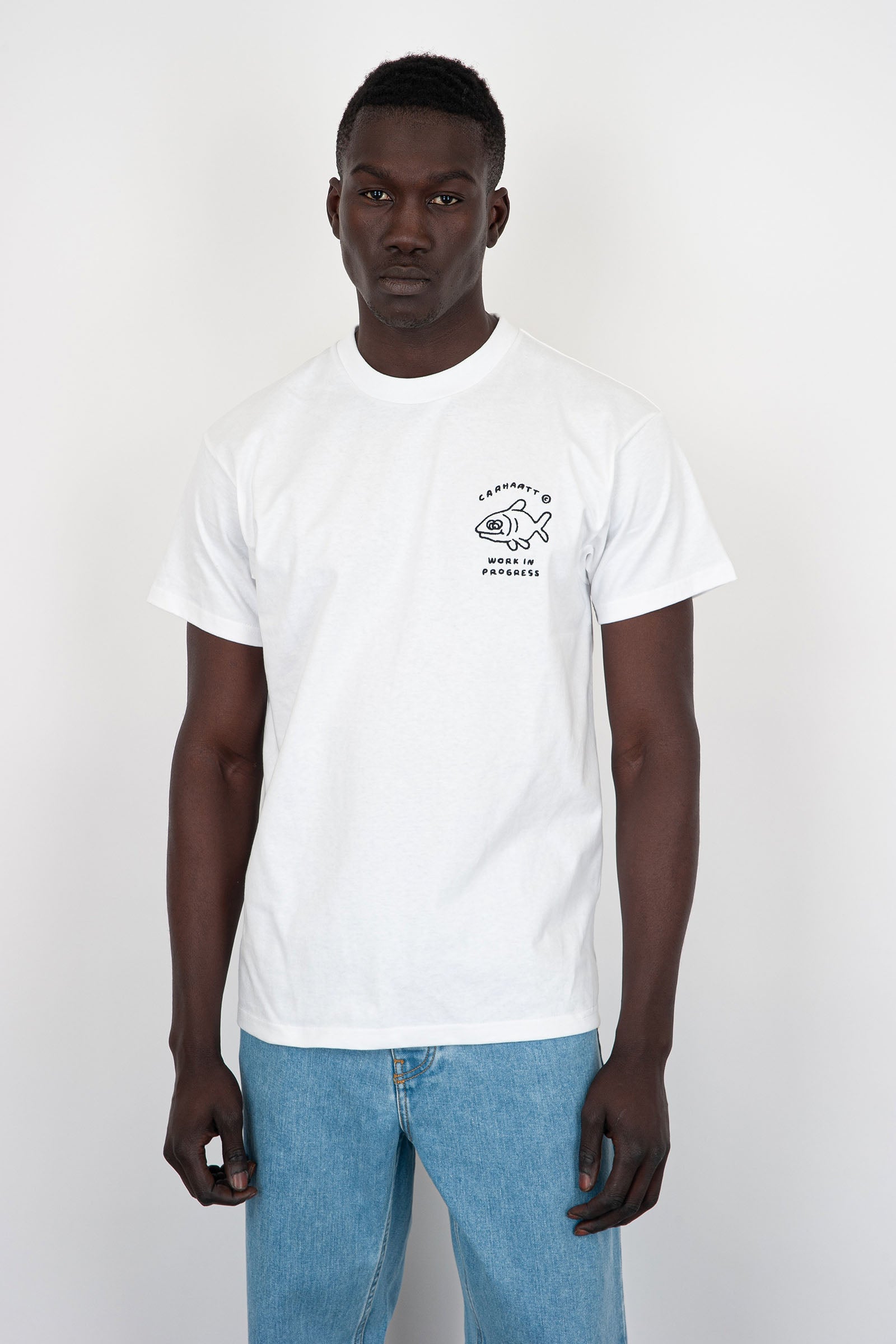 Carhartt WIP Icons Cotton T-Shirt White - 1