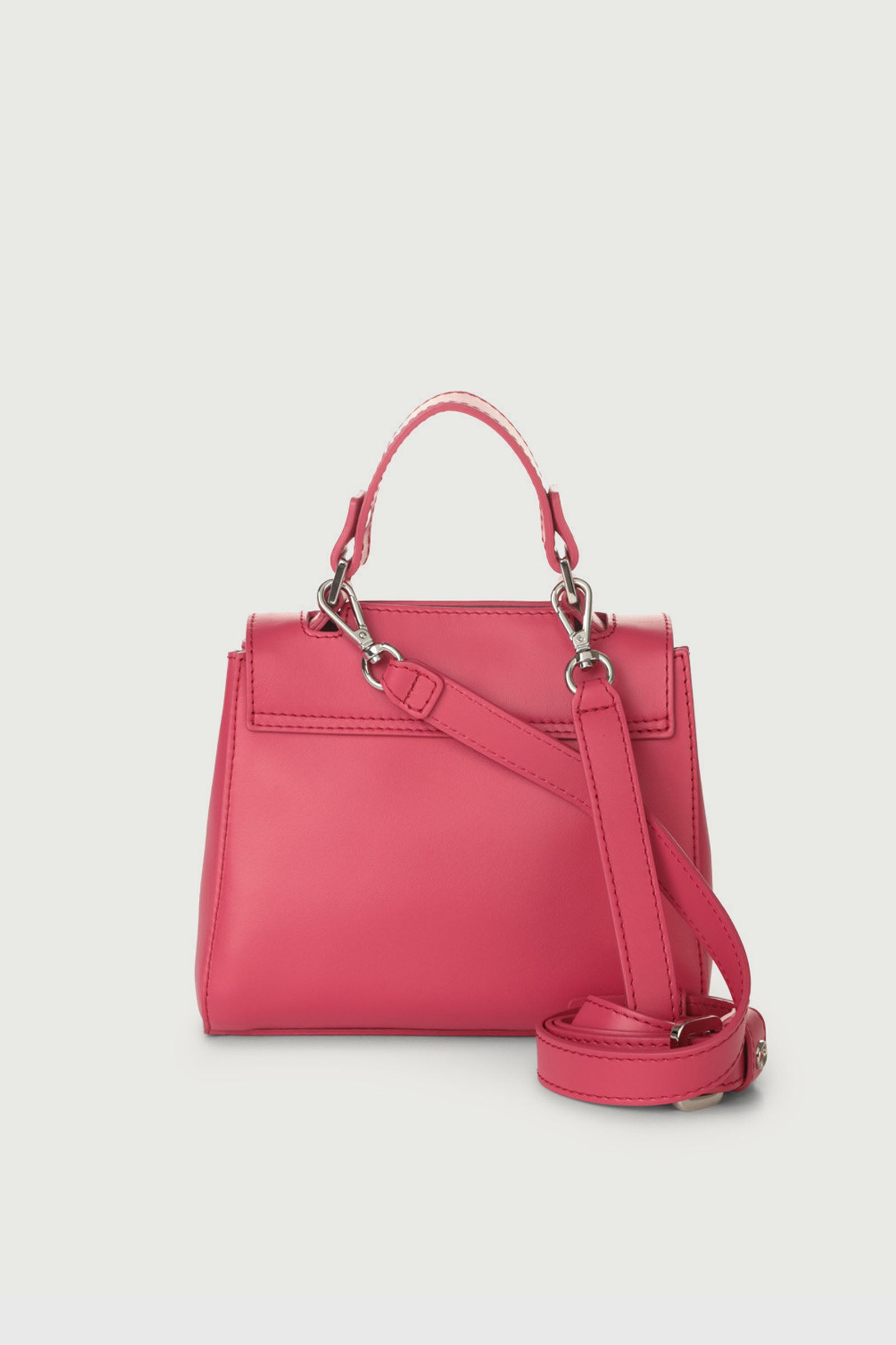 Orciani Sveva Vanity Mini Leather Bag Raspberry - 3