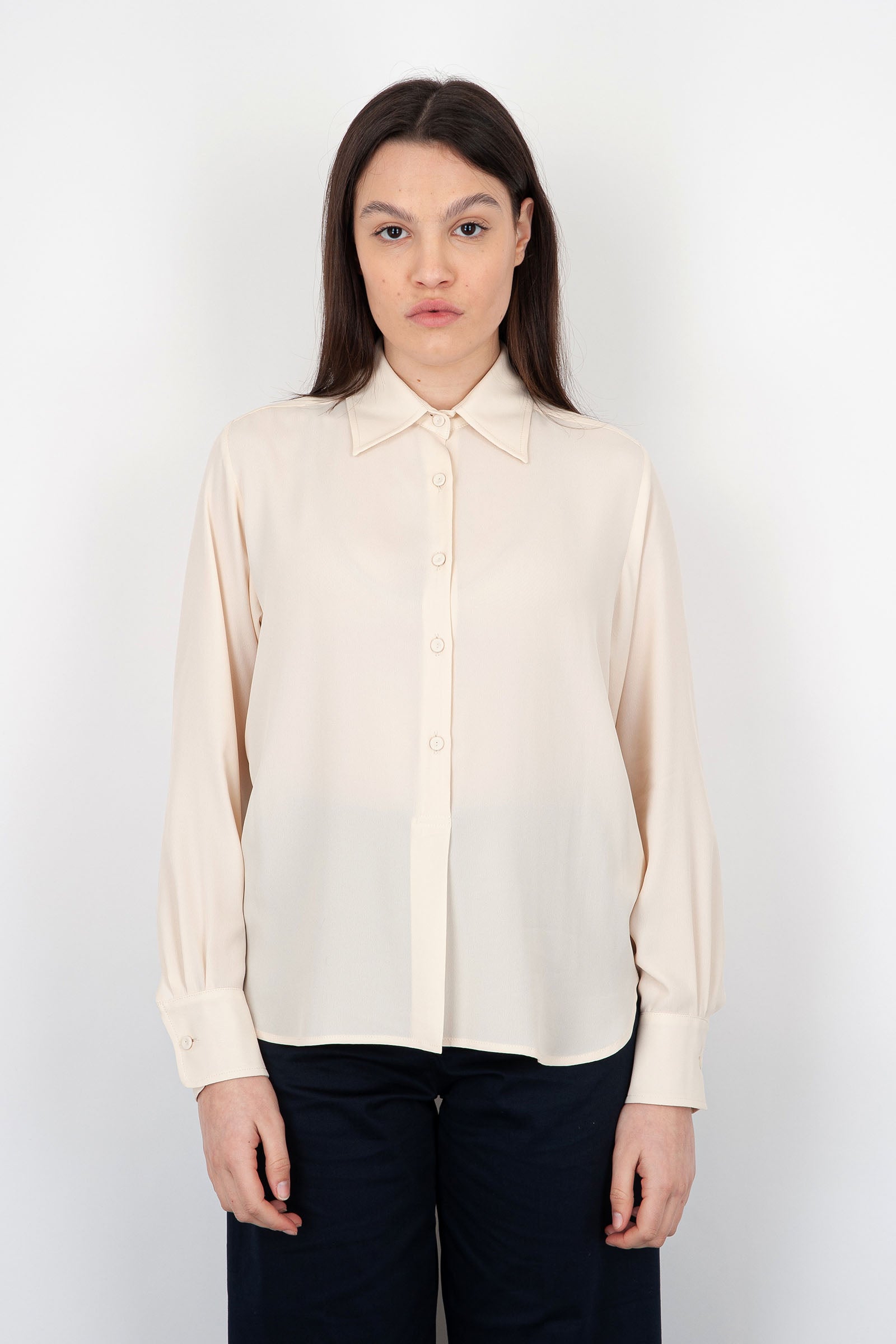 Grifoni Silk Cream Polo Shirt - 1