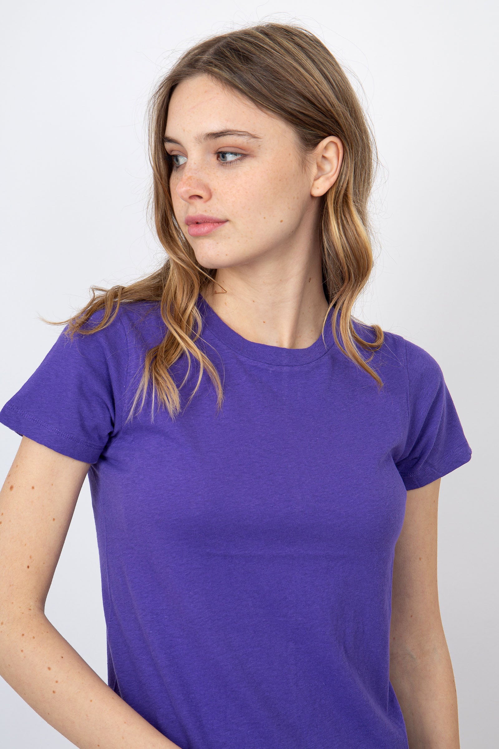 American Vintage T-shirt Gamipy Cotton Purple - 1