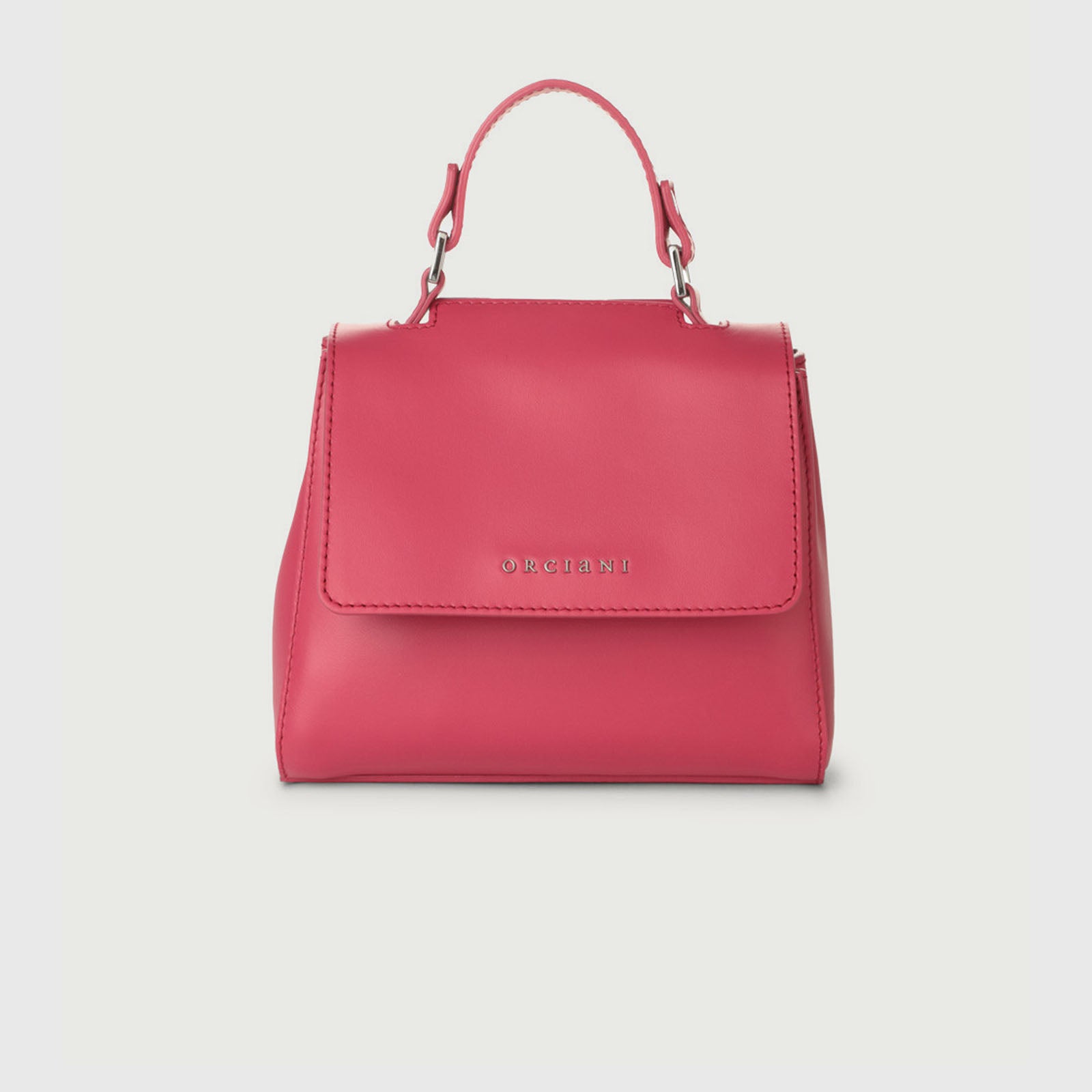 Orciani Sveva Vanity Mini Leather Bag Raspberry - 5