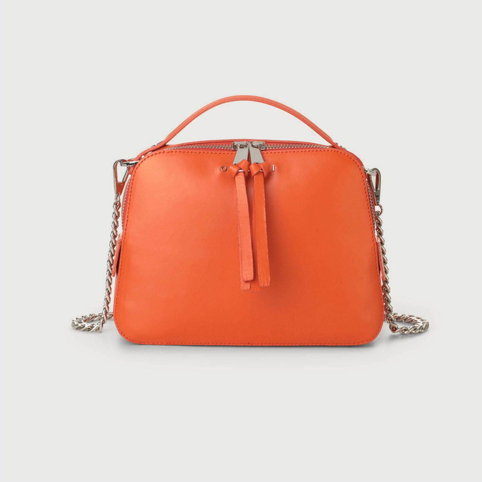 Orciani Mini Bag Chéri Vanity Leather Orange - 5