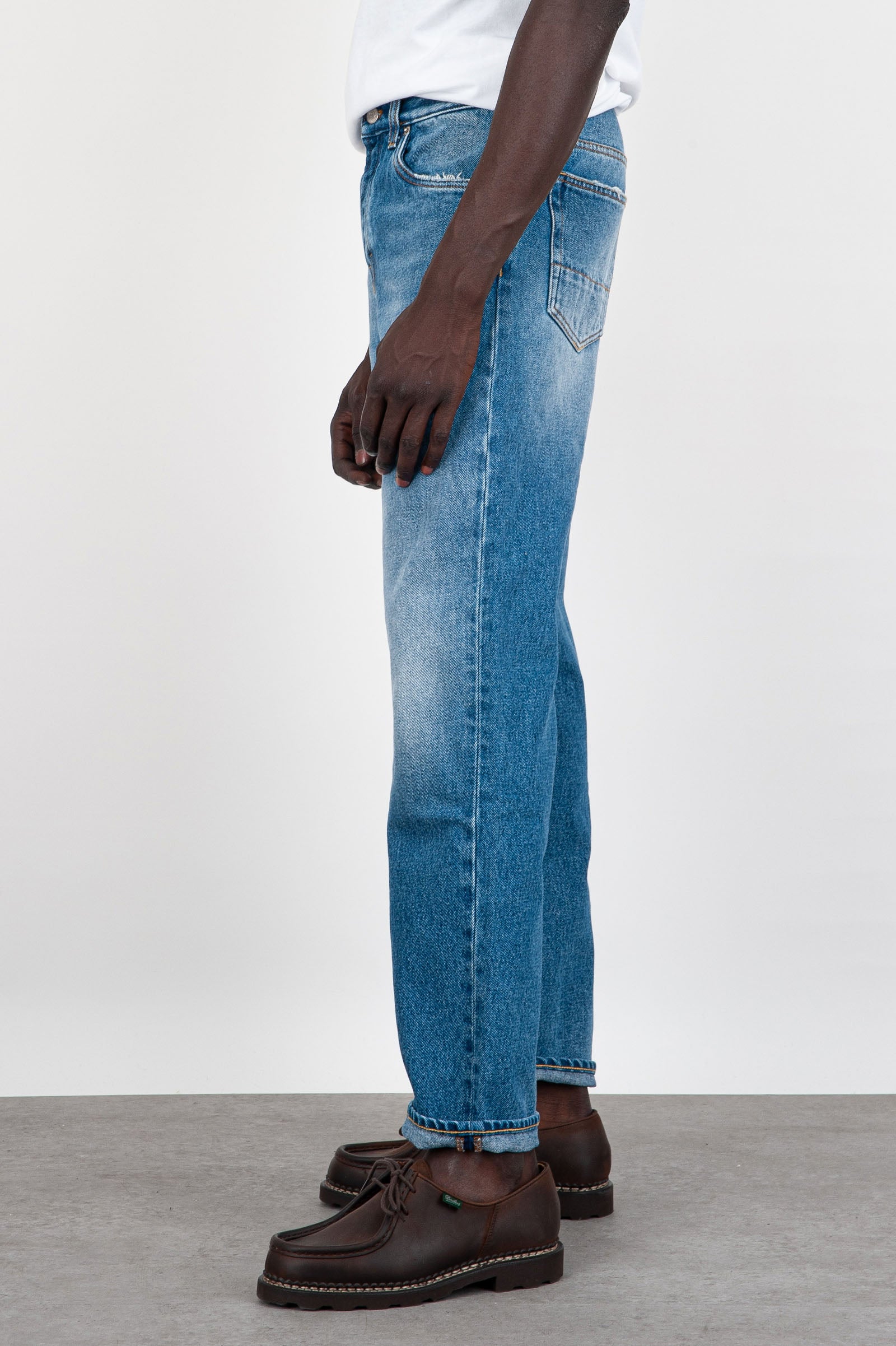 Jeans Newman Blu Medio Uomo - 4