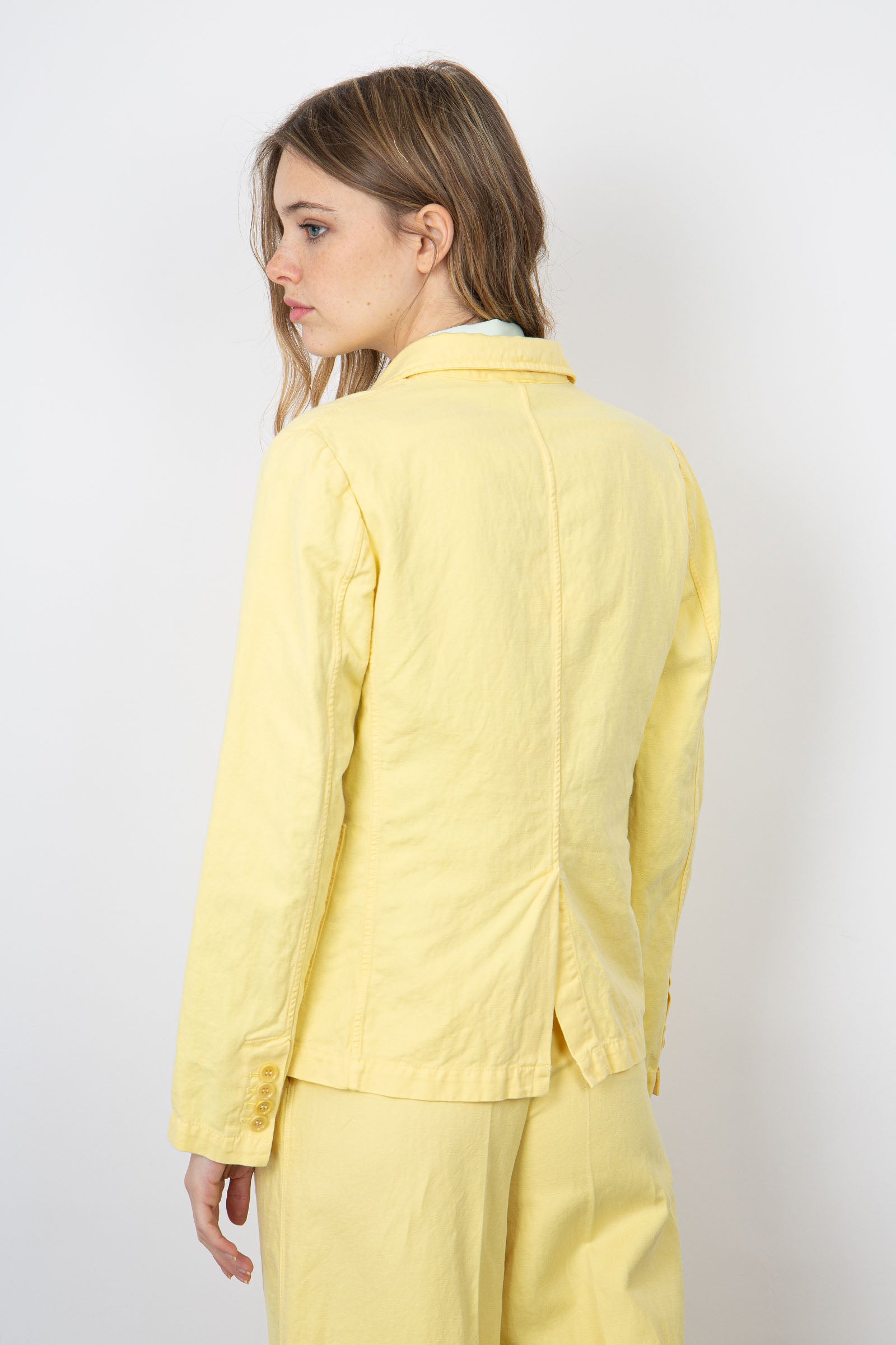 Aspesi Cotton/Linen Yellow Jacket 0930 G20885155 - 4