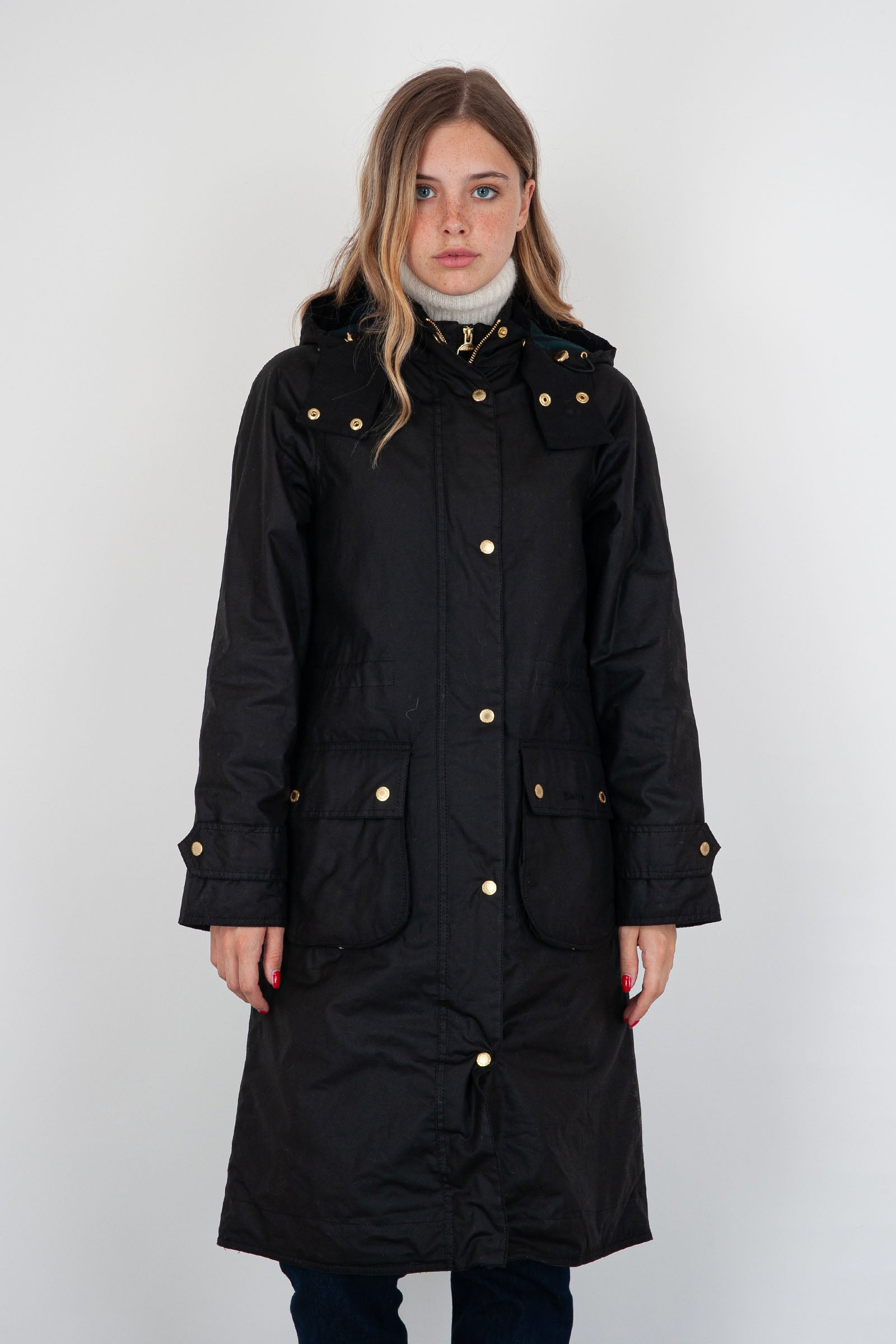 Parka Long Cannich Wax Black Women - 1