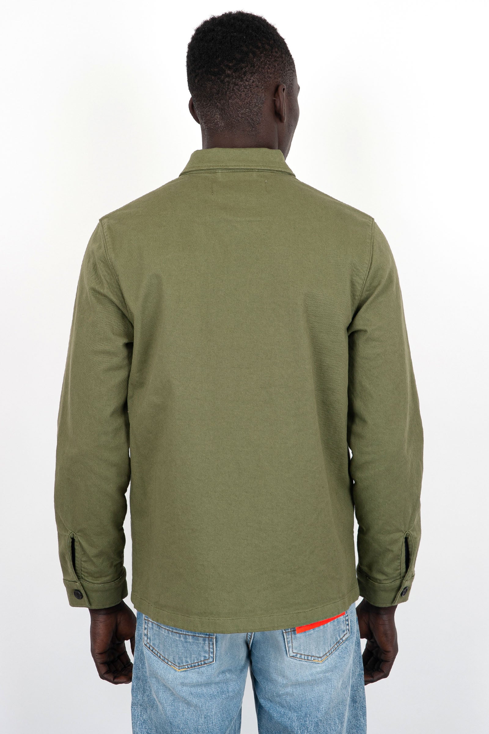 Department Five Overshirt Broz Cotone Verde Militare - 4