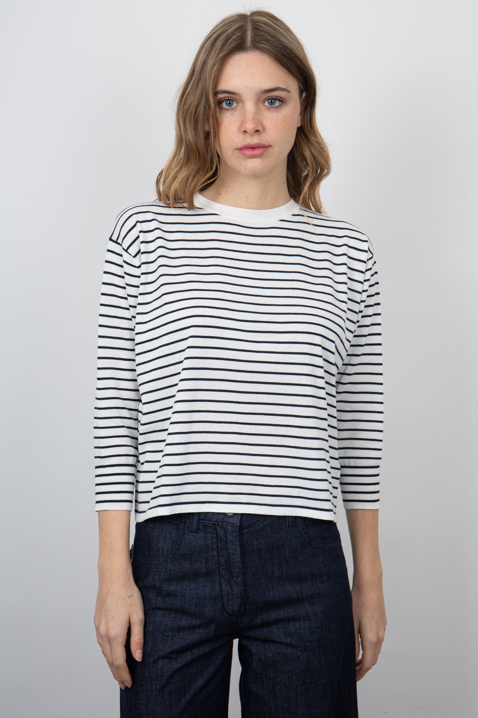 Aspesi Stripe Cotton Shirt Blue - 5