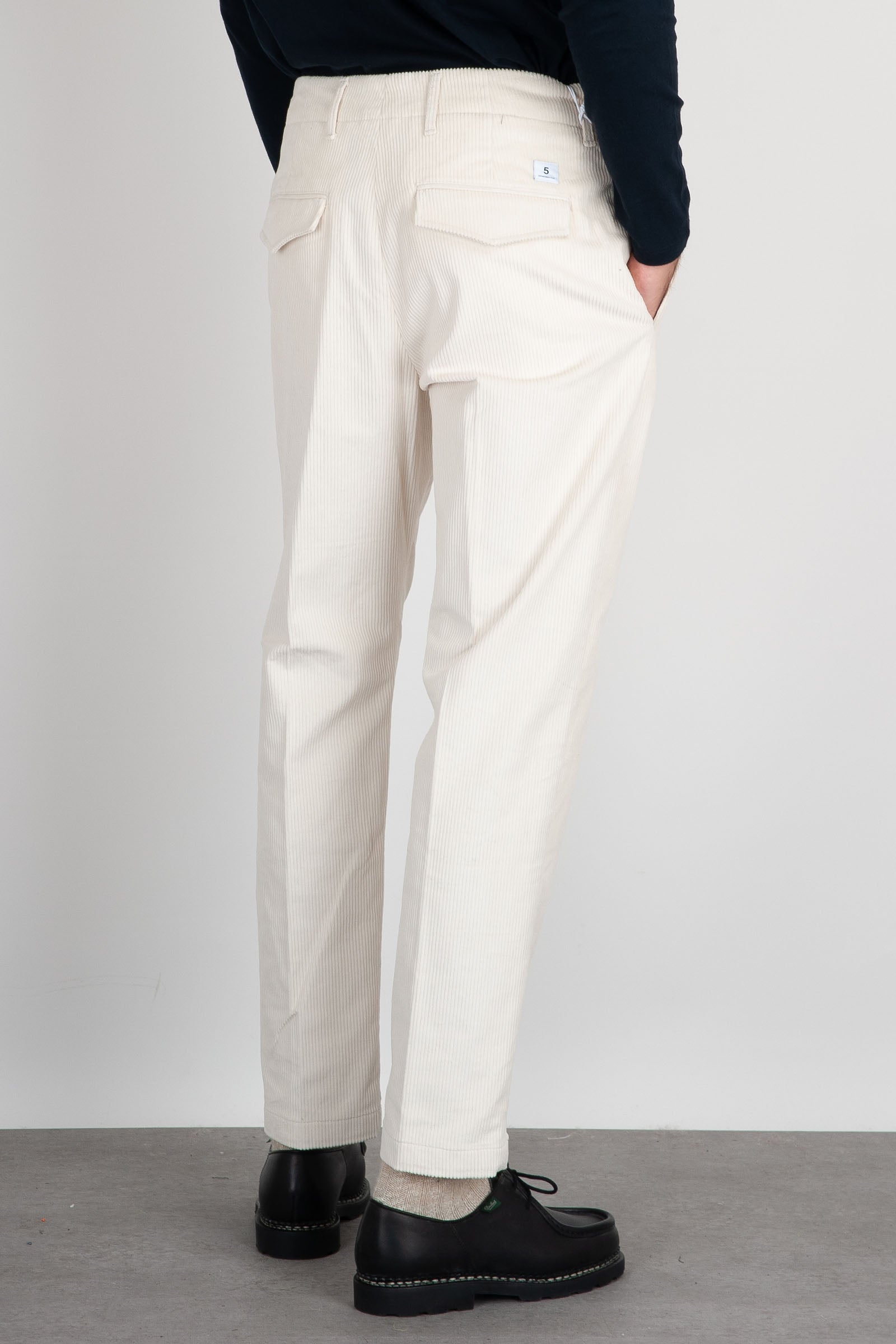Department Five Pantalone Velluto Bianco in Cotone - 4