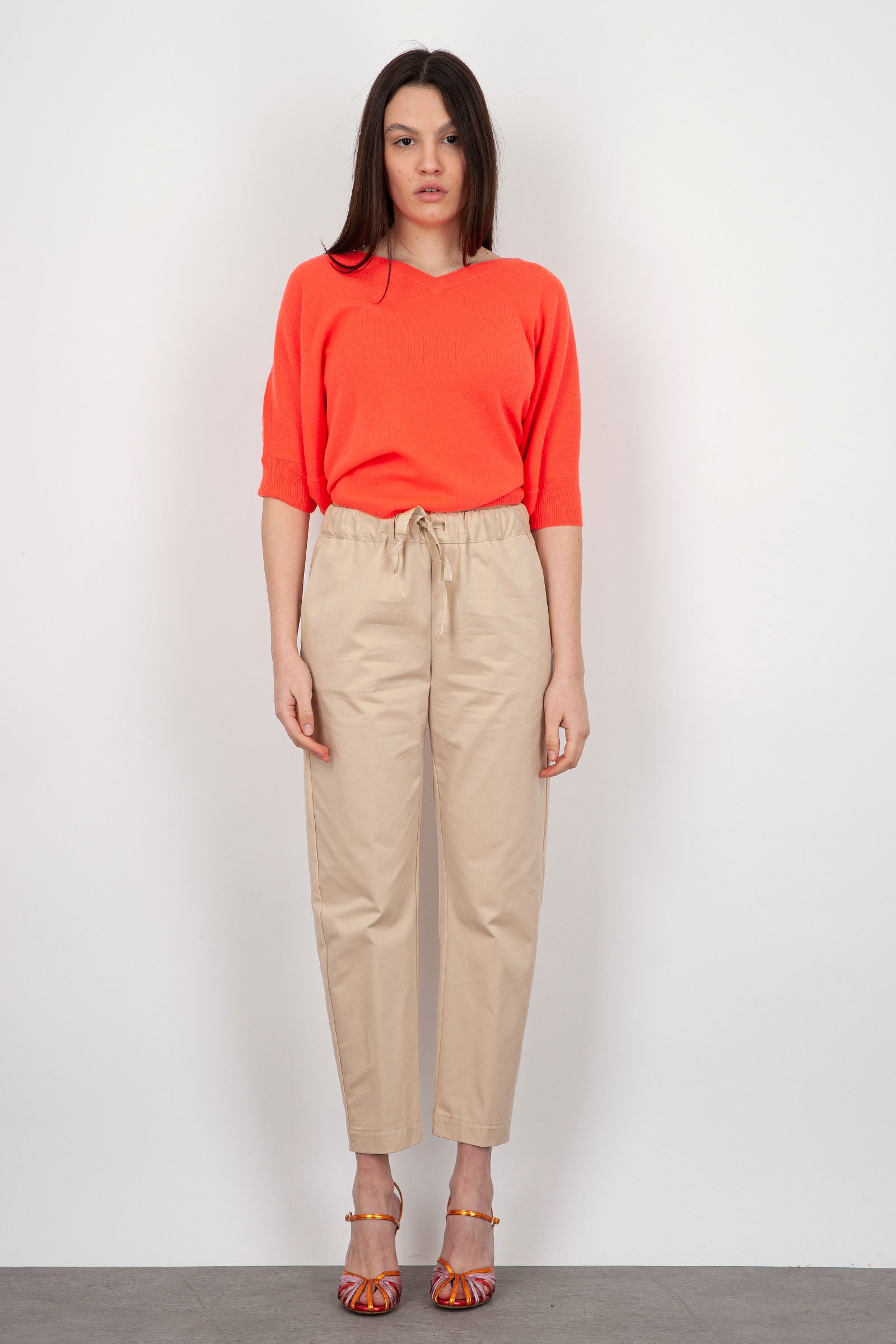 Semicouture Buddy Trousers Camel Cotton - 5