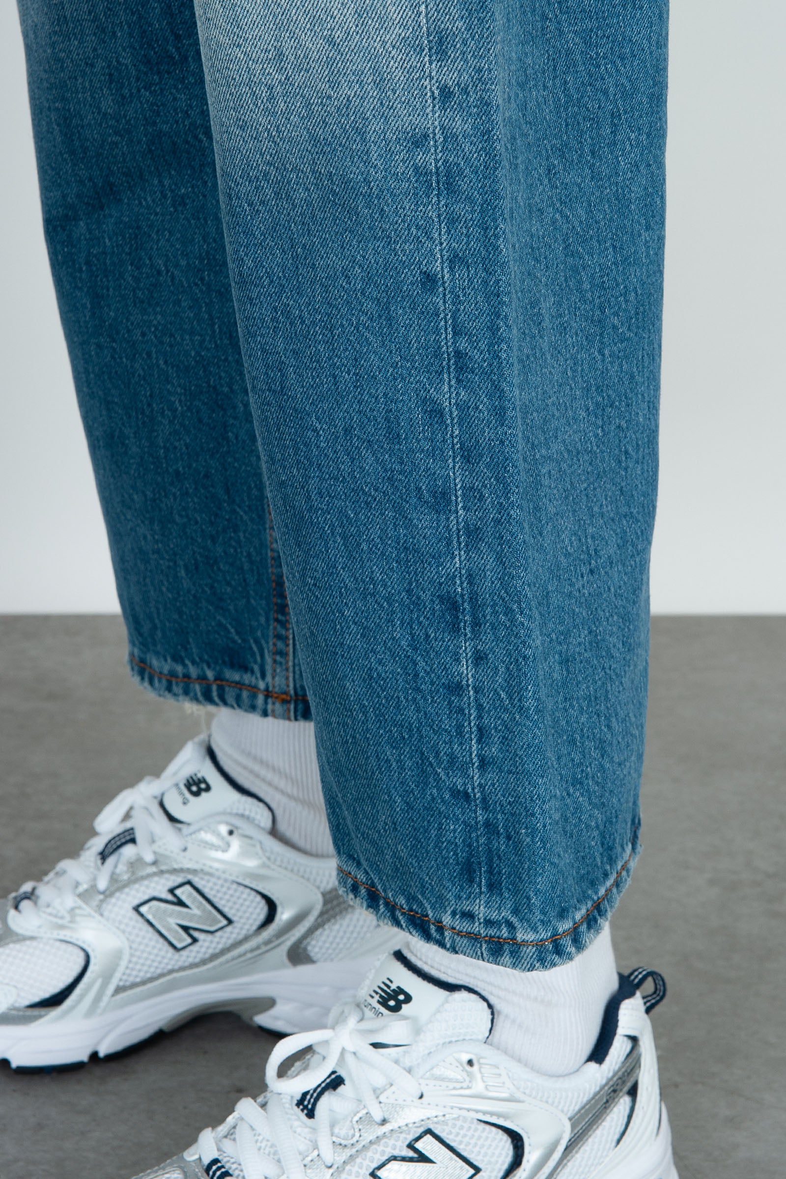 Grifoni Jeans Regular Denim Blu Medio Cimosato - 6
