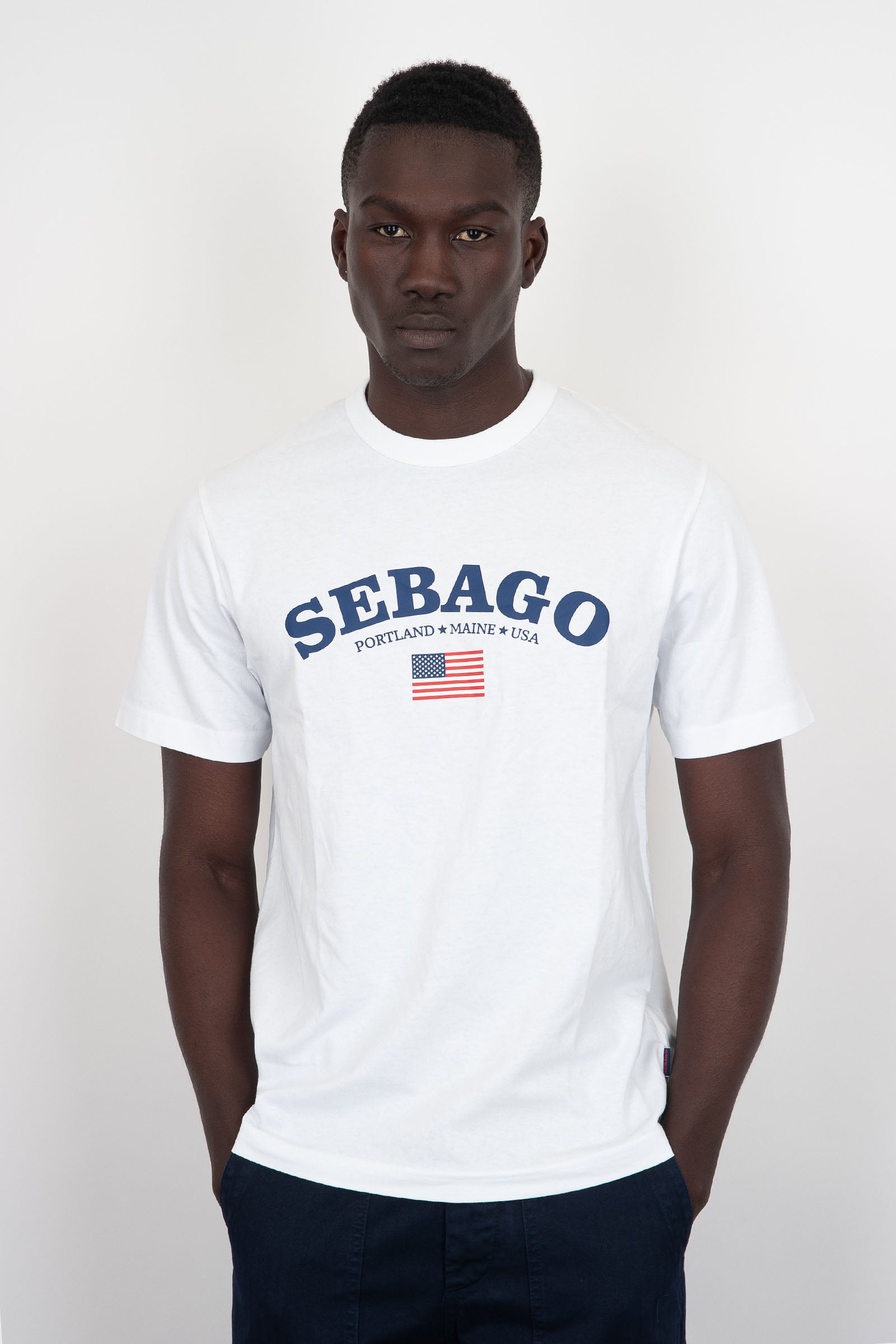 Sebago T-Shirt Wiscasset Cotone Bianco - 1