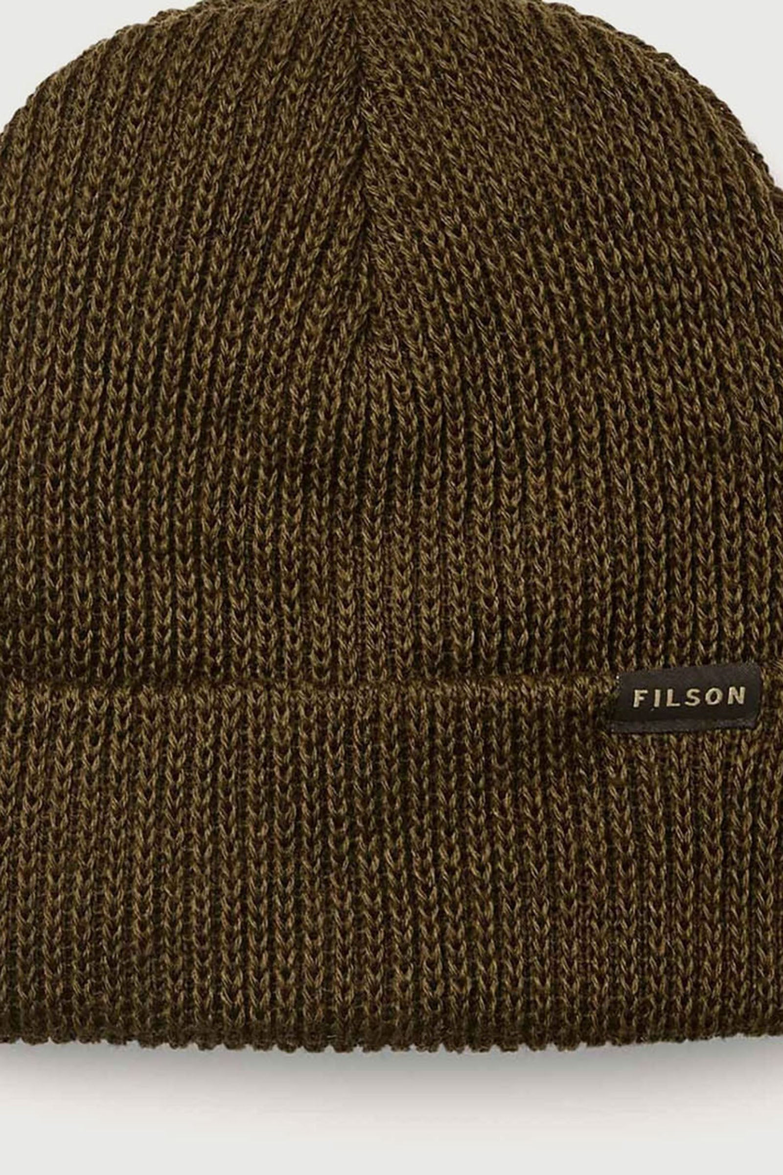 Filson Wool Watch Cap Beanie Verde Militare Unisex - 2