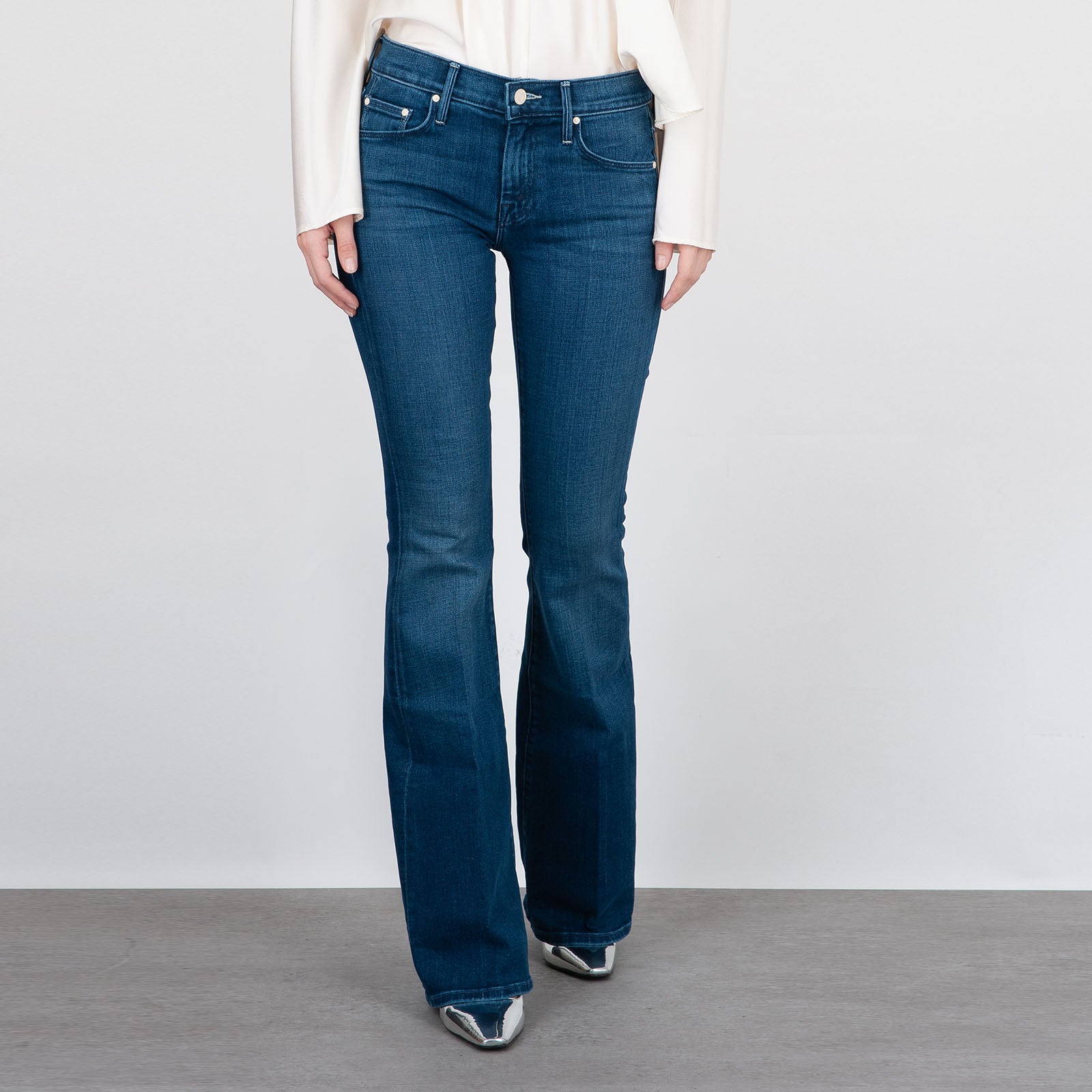 Mother Jeans The Down Low Weekender Hell Blu Medio Donna - 7