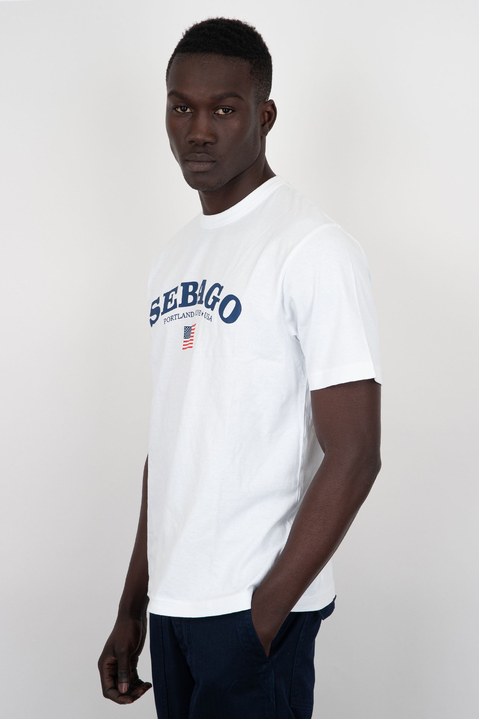 Sebago T-Shirt Wiscasset Cotone Bianco - 3