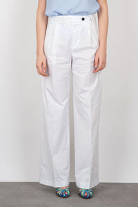 Department Five Fairmont Wide-leg Pincers Trousers in White Cotton department five