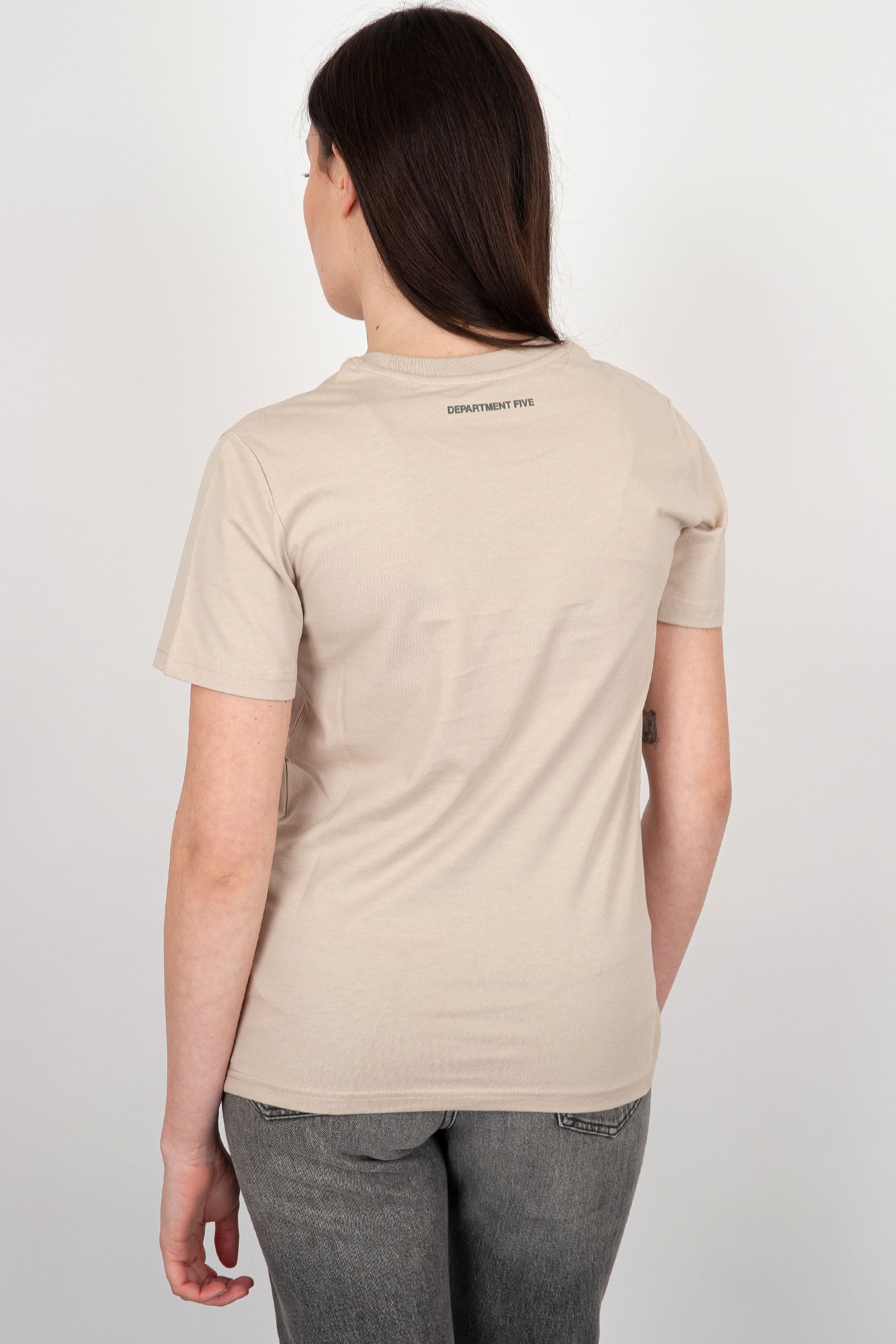 Department Five T-Shirt Girocollo Fleur Cotone Sabbia - 4