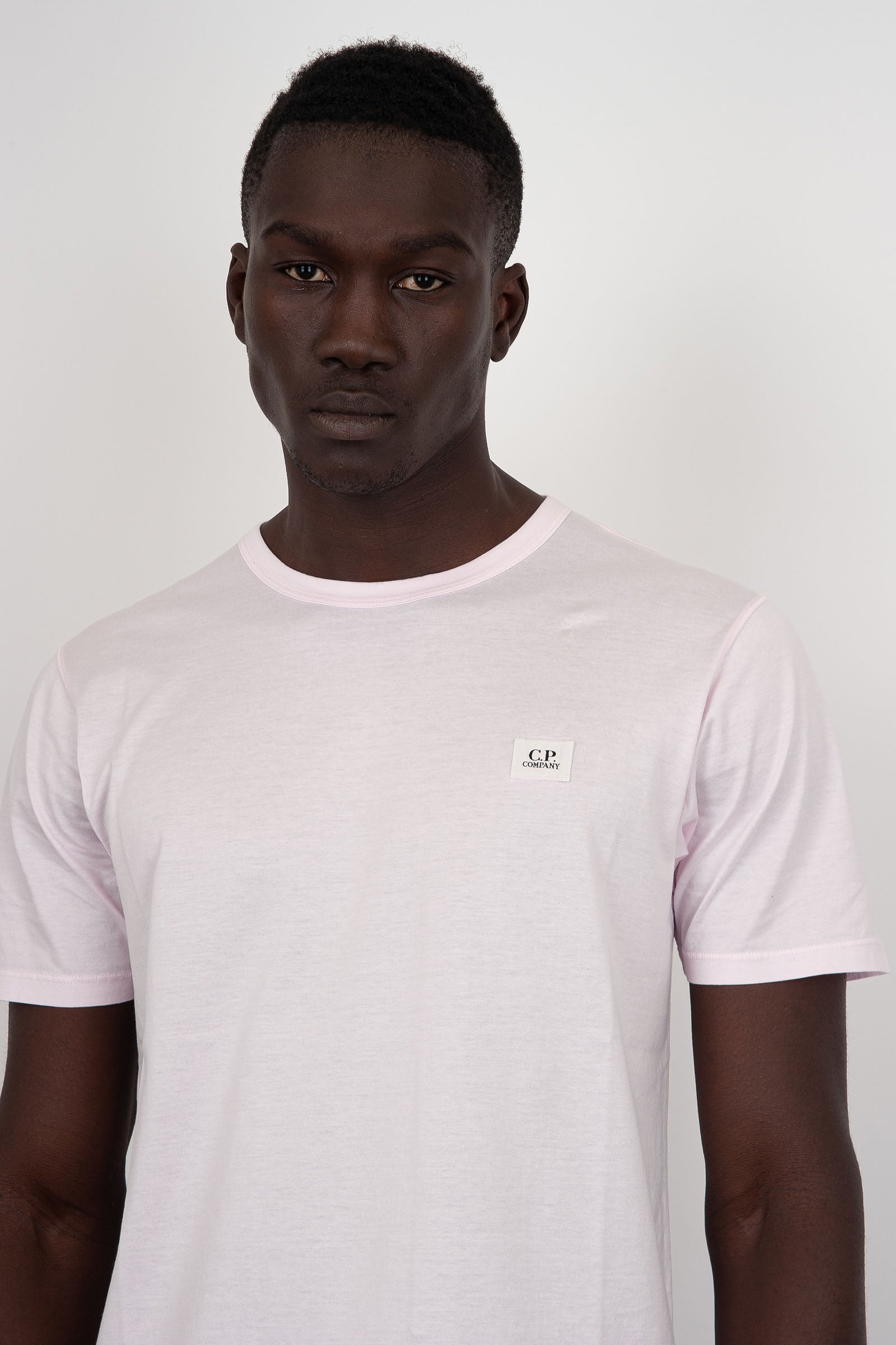 C.P. Company T-Shirt 70/2 Mercerized Jersey Light Pink - 1