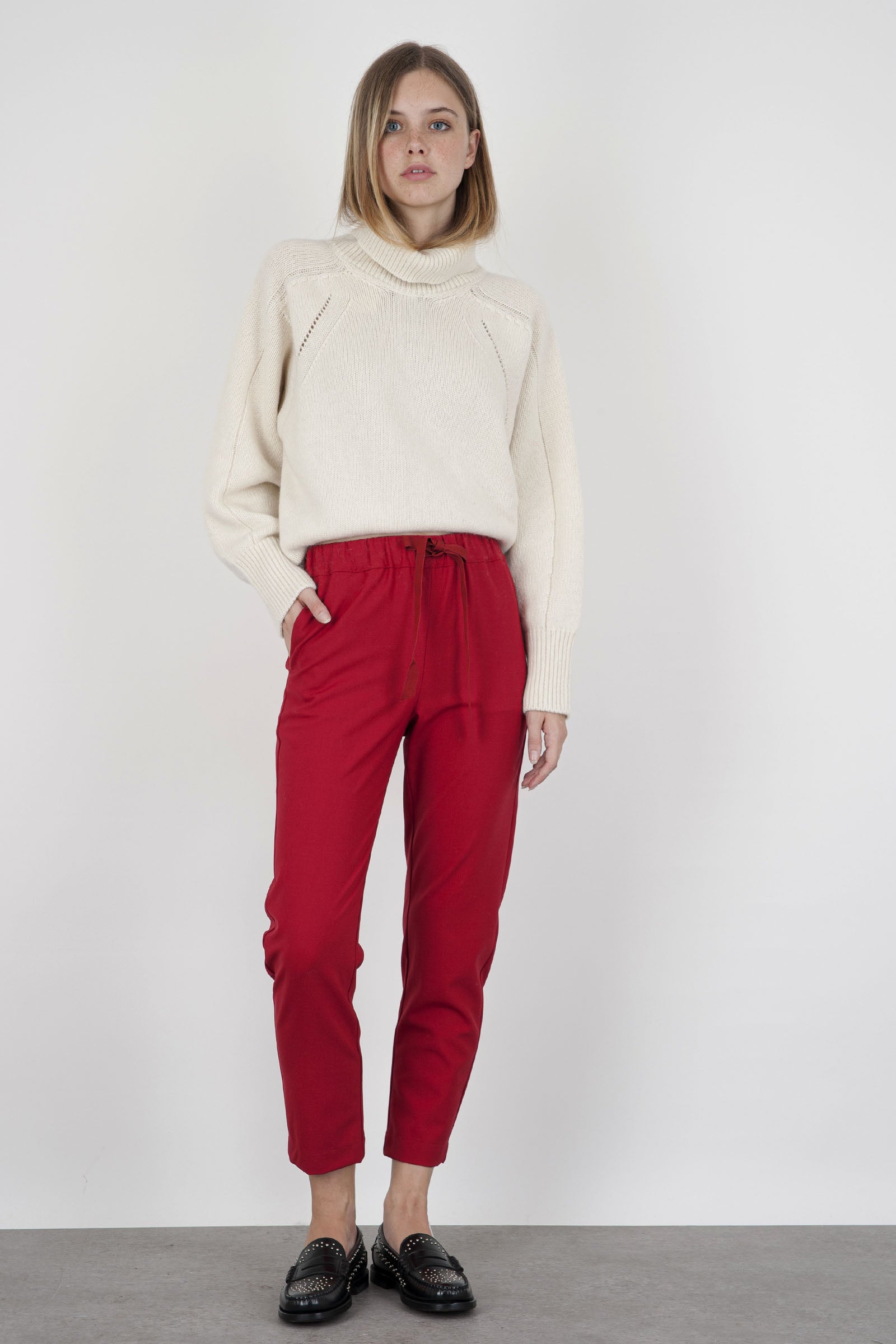 Semicouture Pantalone Buddy Rosso Donna Y3WI18D15 - 2