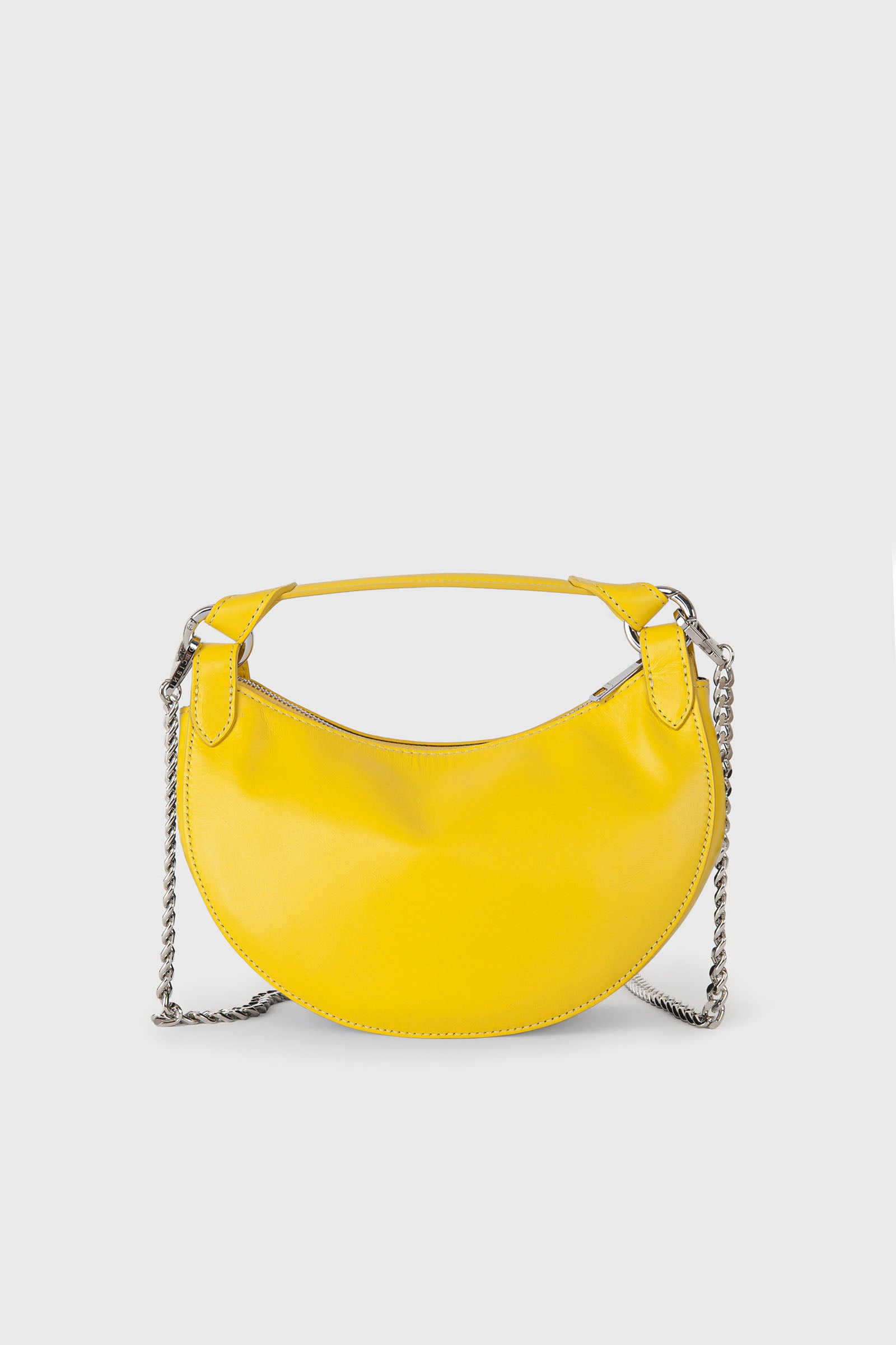 Orciani Mini Bag Dumpling Vanity Leather Yellow - 4